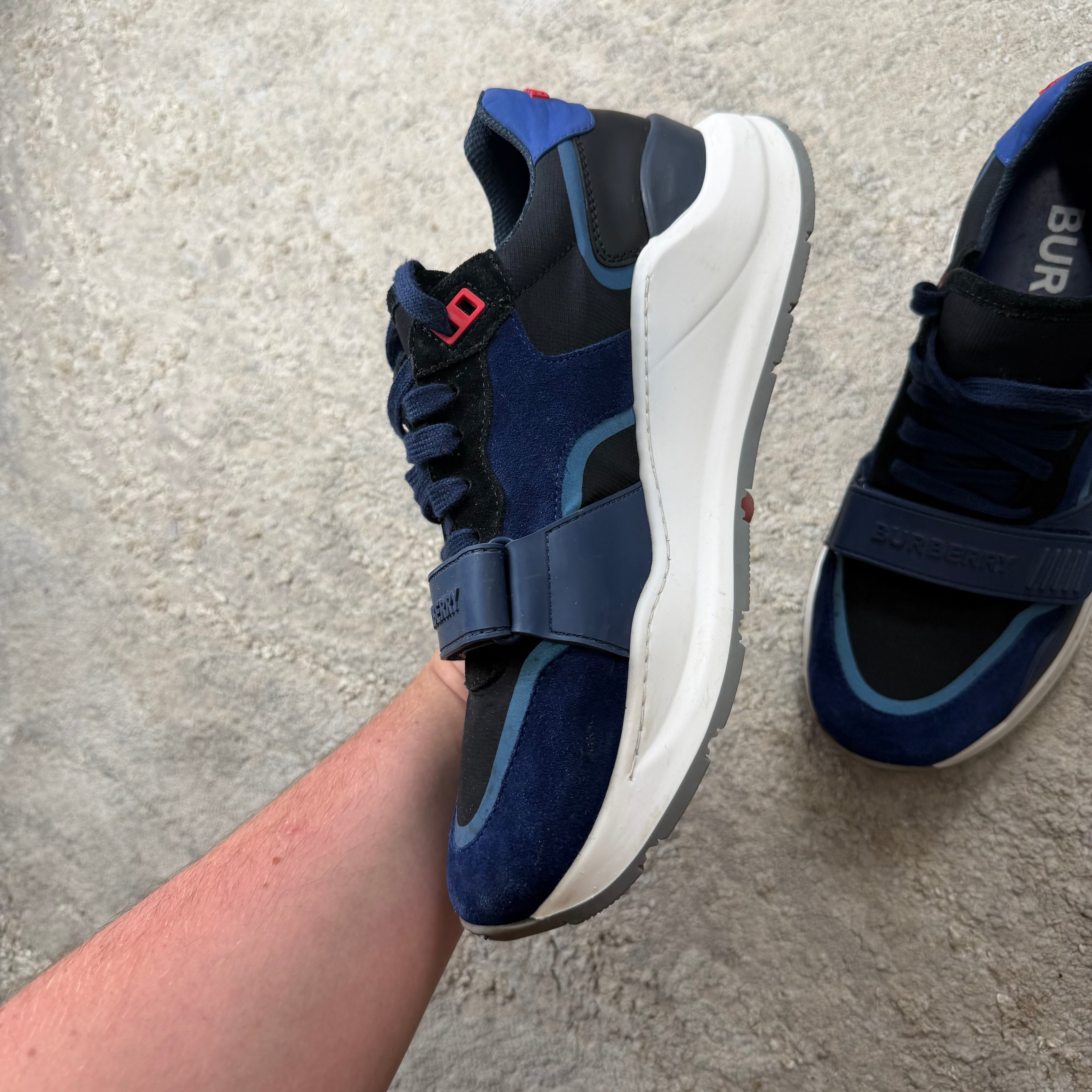 Burberry Blue Ramsey Trainer’s - 9.5UK