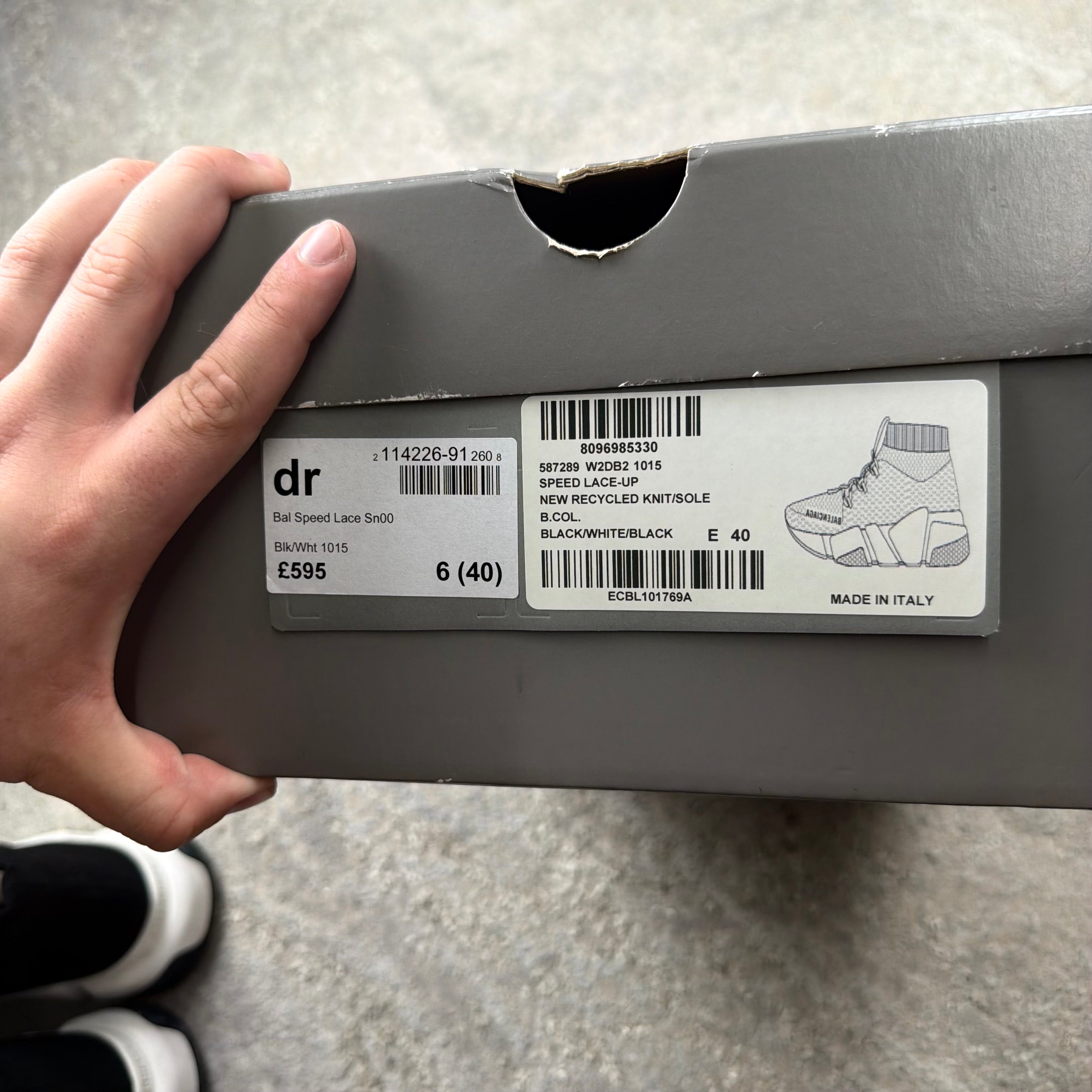Balenciaga Speed Laced Trainer’s - 7UK