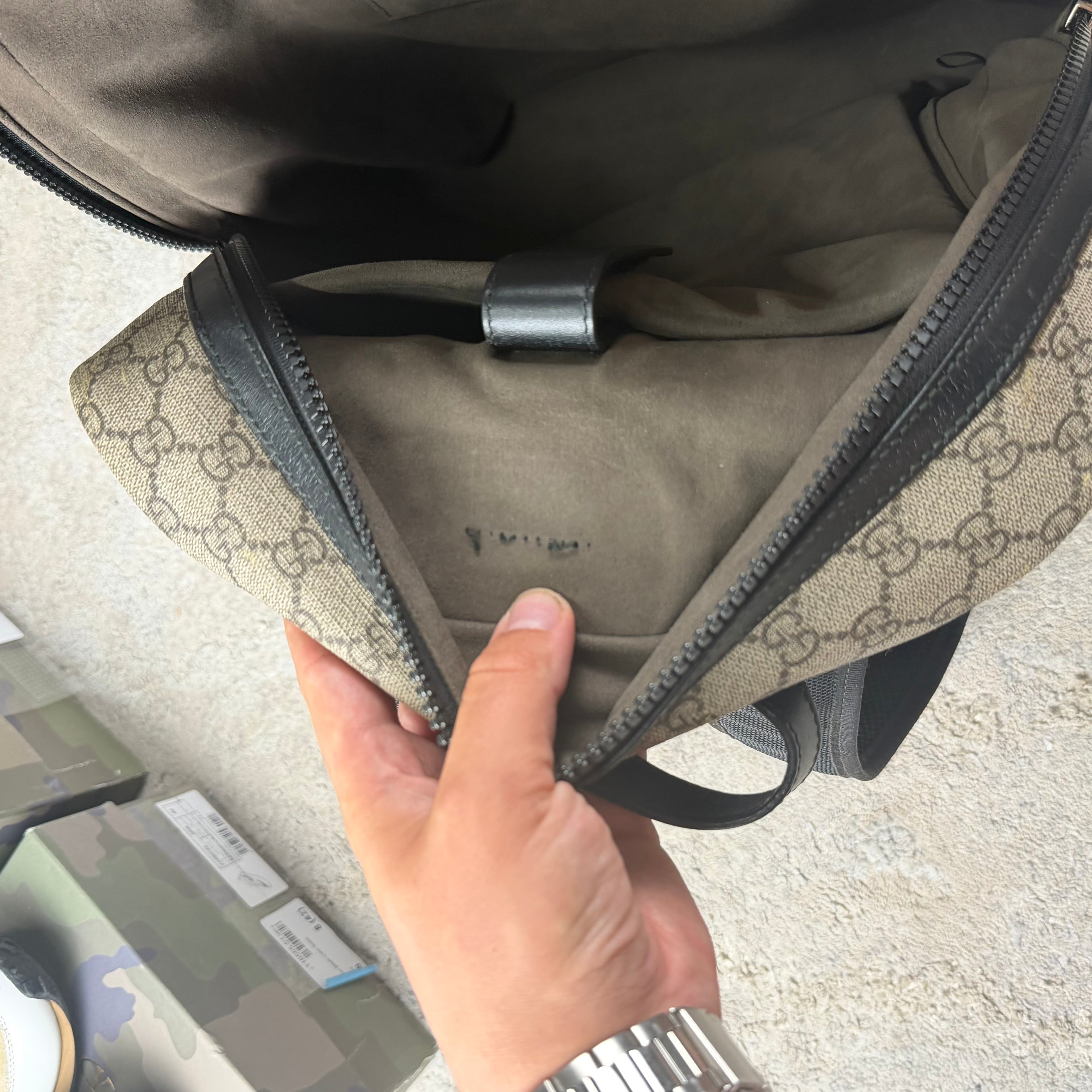 Gucci GG Supreme Canvas Backpack