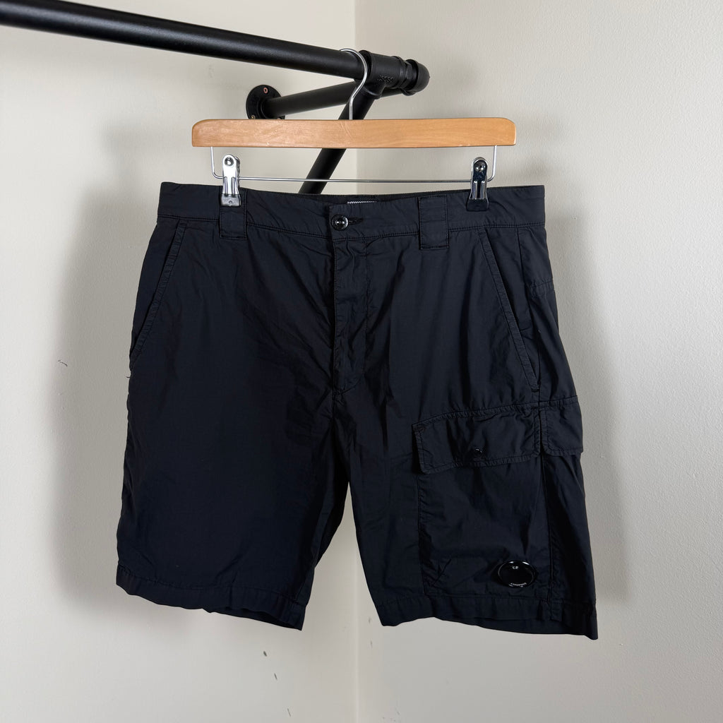 C.P Company Lens Cargo Shorts Black - 46 (32w)