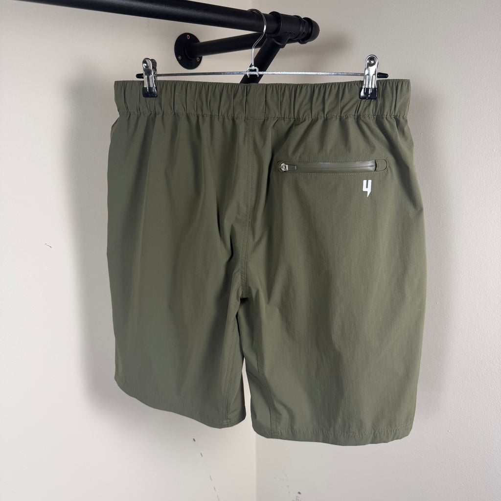 YELIR World Khaki Cargo Shorts - Large