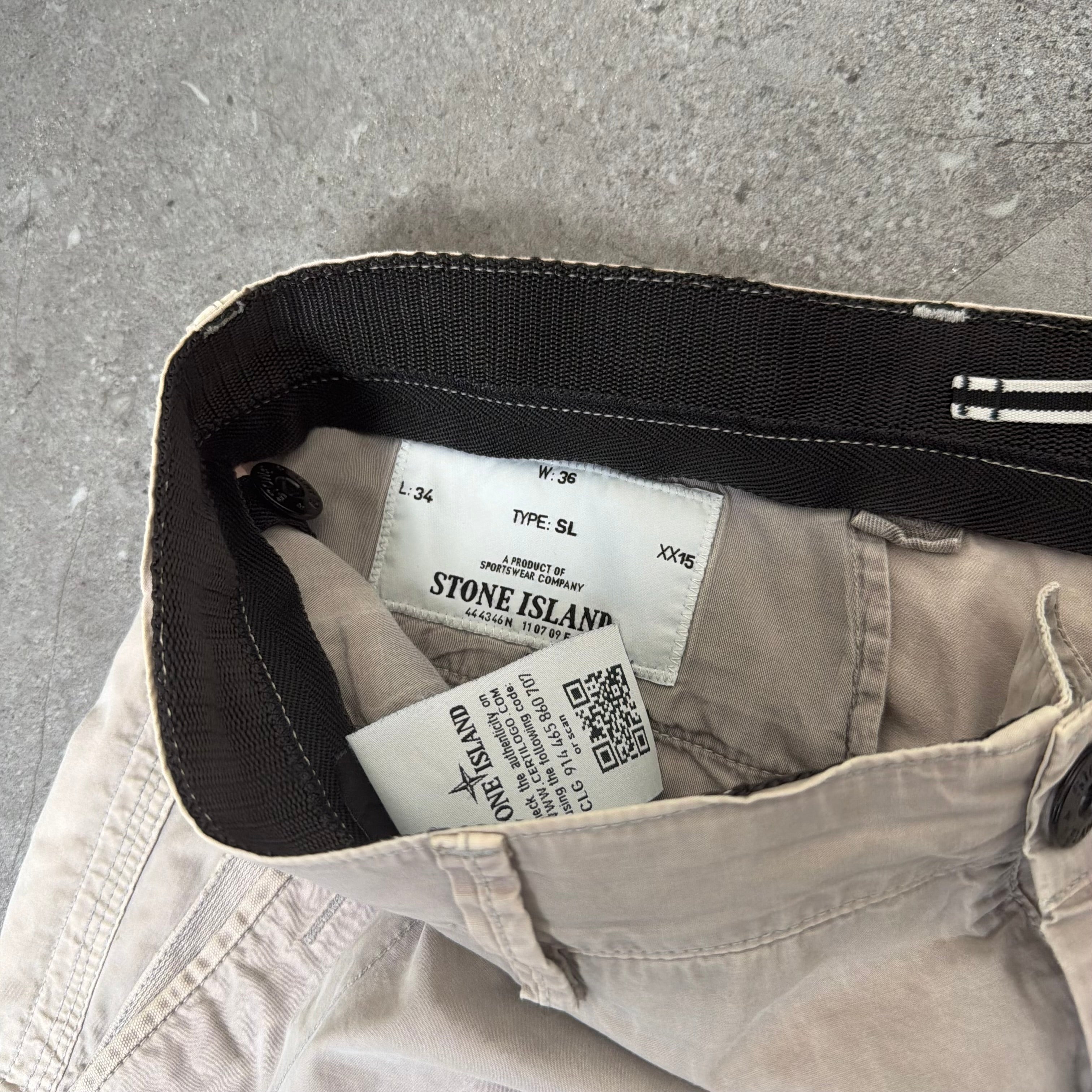 Stone Island Biege Cargo Shorts - 36W