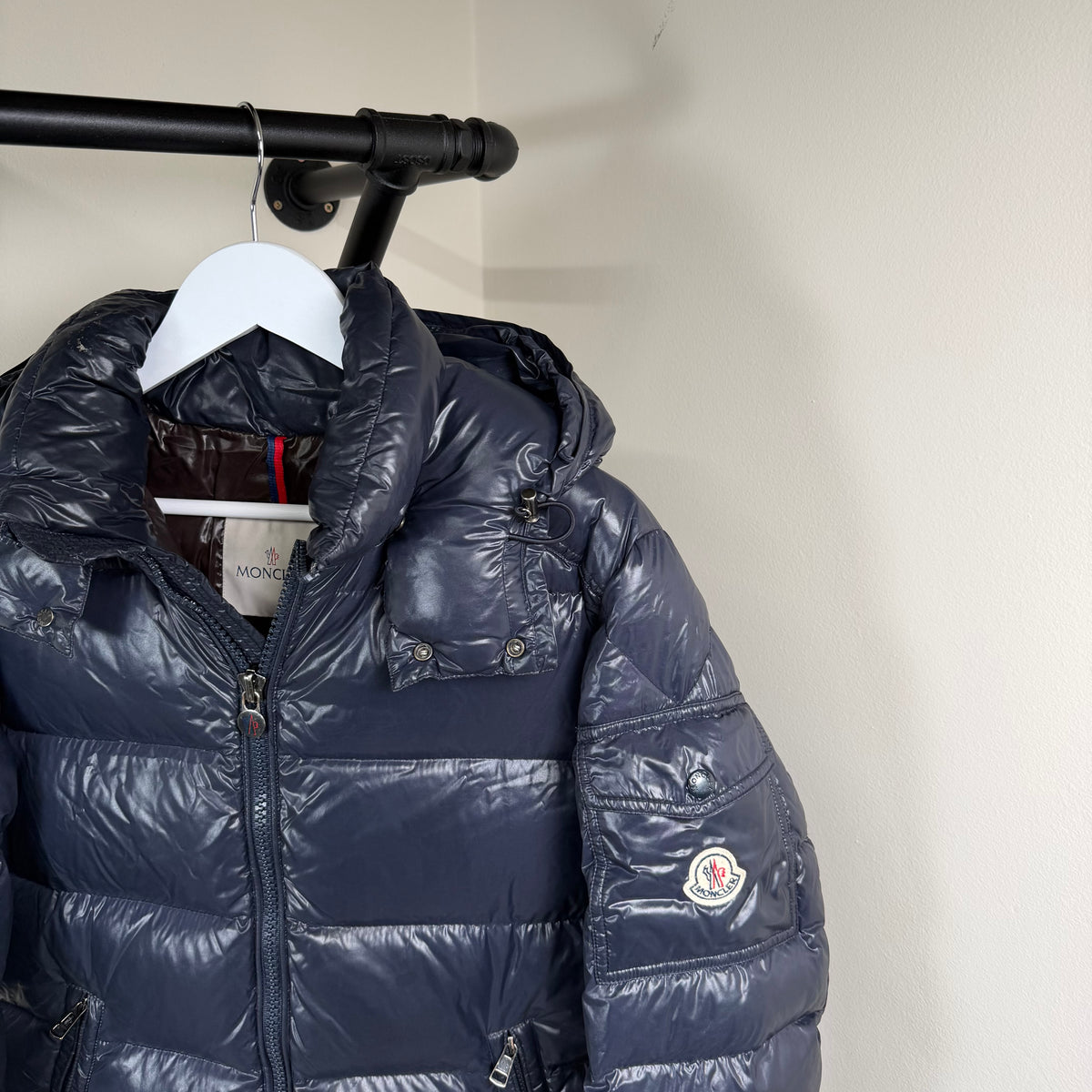 Moncler Maya Giubbotto Navy Jacket - Size 2 21’’