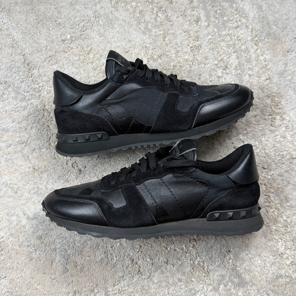 Valentino Garavani Triple Black Rockrunner Trainer’s - 8UK
