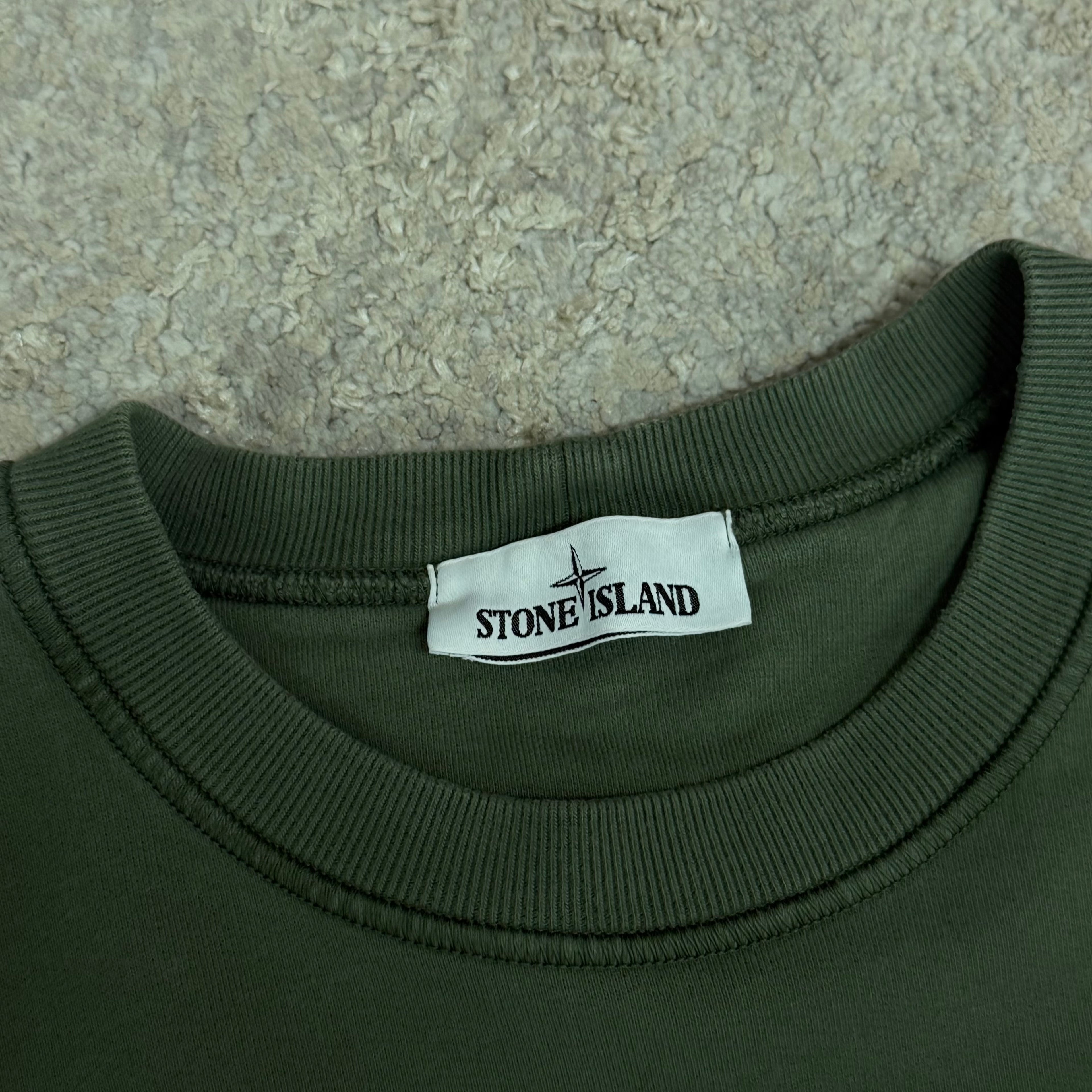 Stone Island Sage Green Crewneck - Large 23.5’’