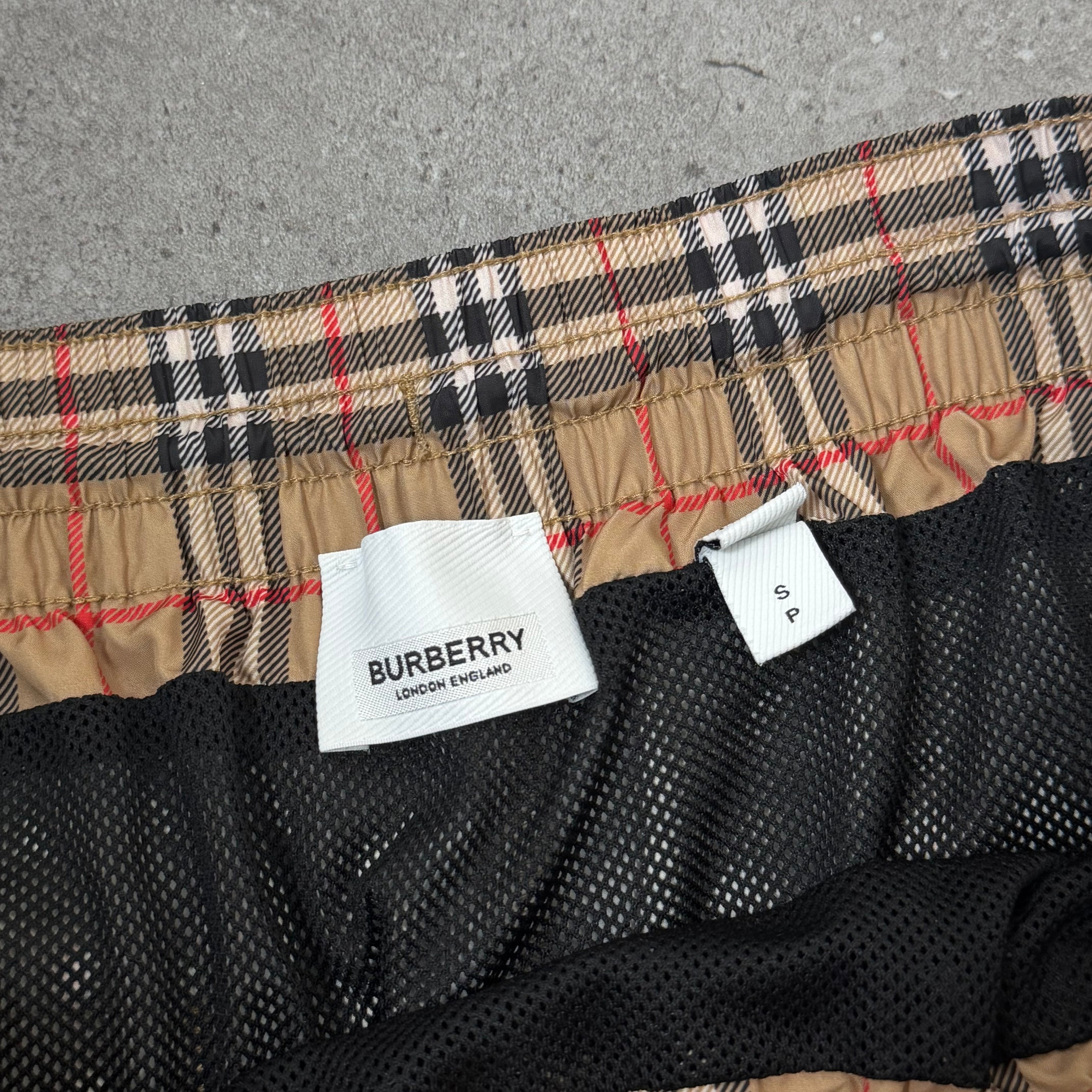Burberry Check Swimming Short’s - Small