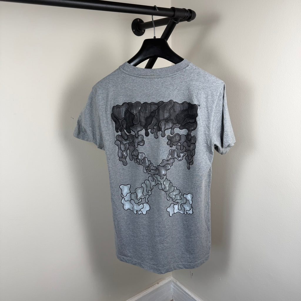 Off White Grey Cross T-Shirt - Small 19’’