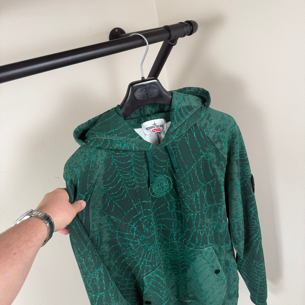 Stone Island x Supreme FW23 Hoodie - S Fit Medium
