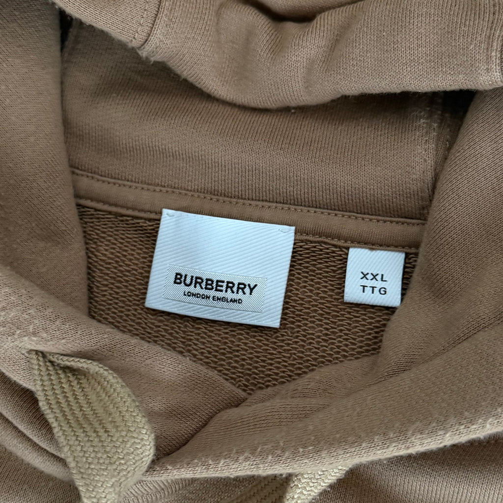 Burberry Biege Spellout Hoodie - XXL 26.5’’