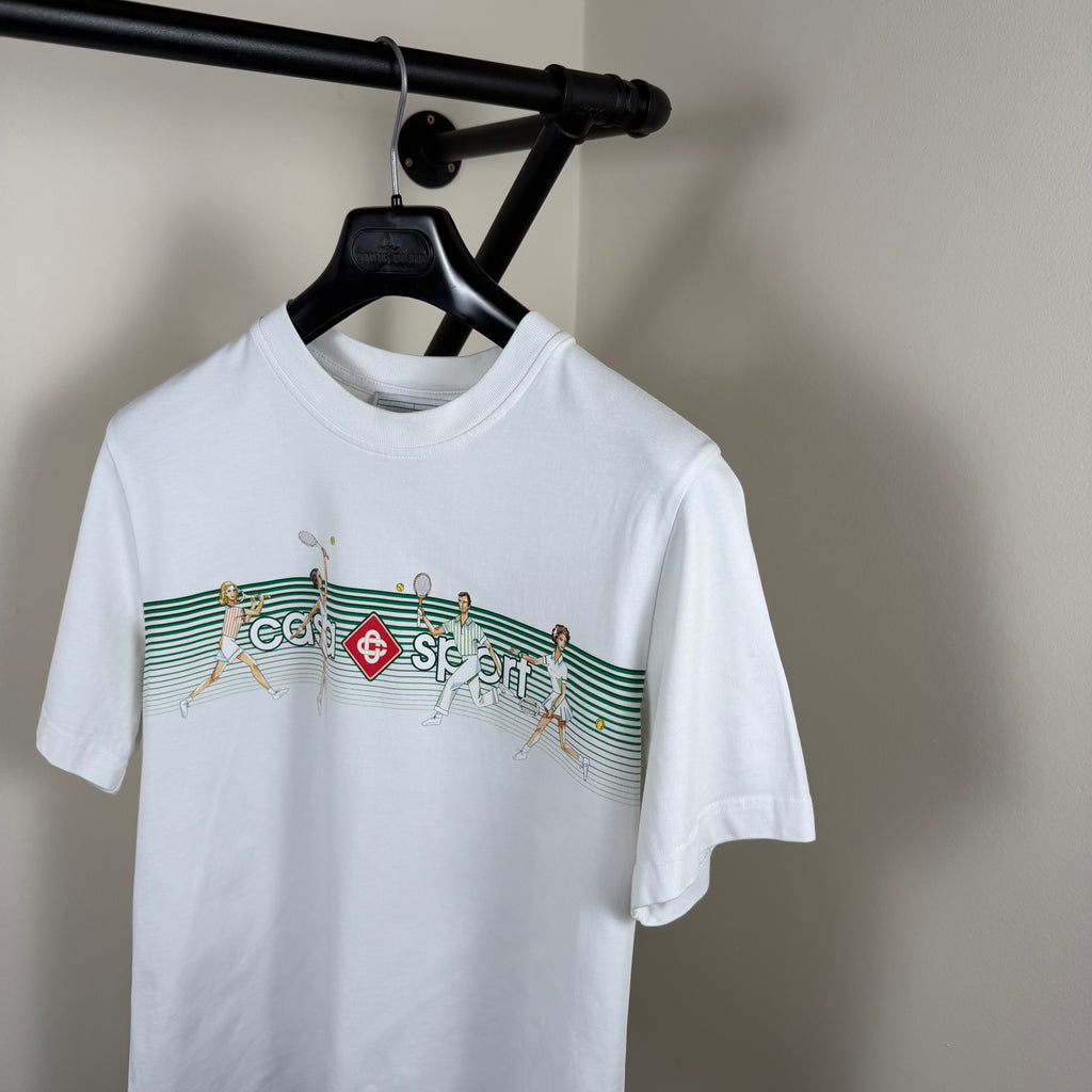 Casablanca White Sport T-Shirt - Small 20’’