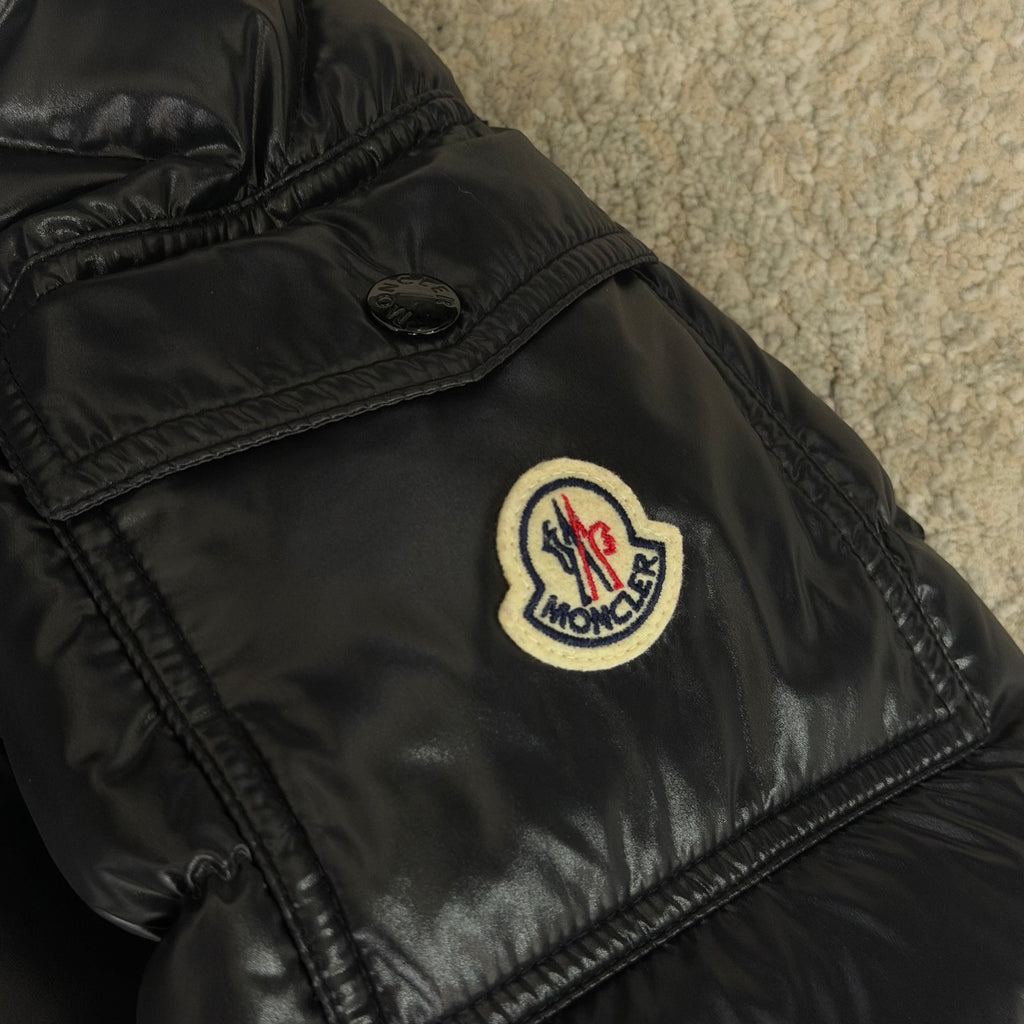 Moncler Maya Giubbotto Black Jacket - 4 (Large 23.5’’)