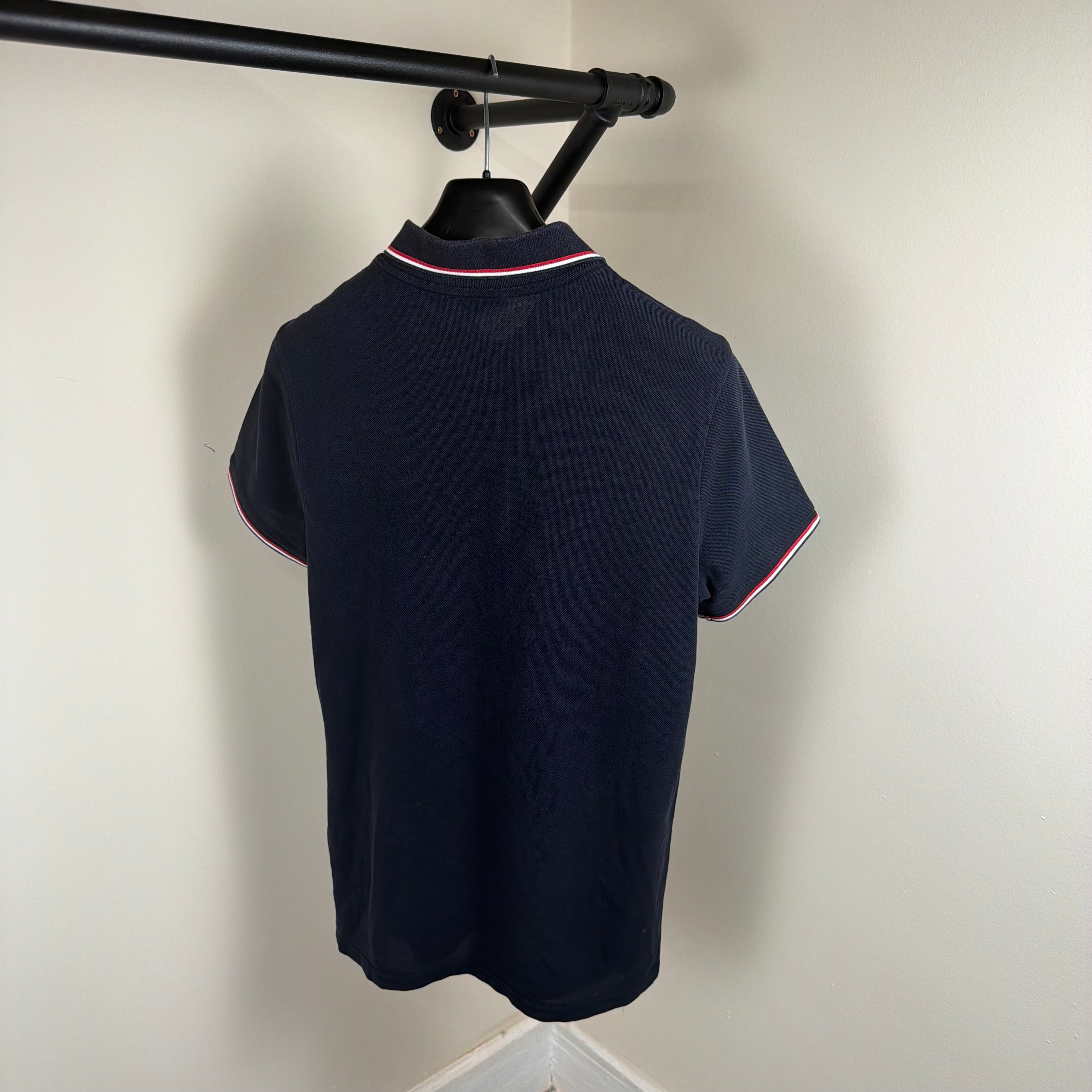 Moncler Navy Polo Shirt - Small 18.5’’