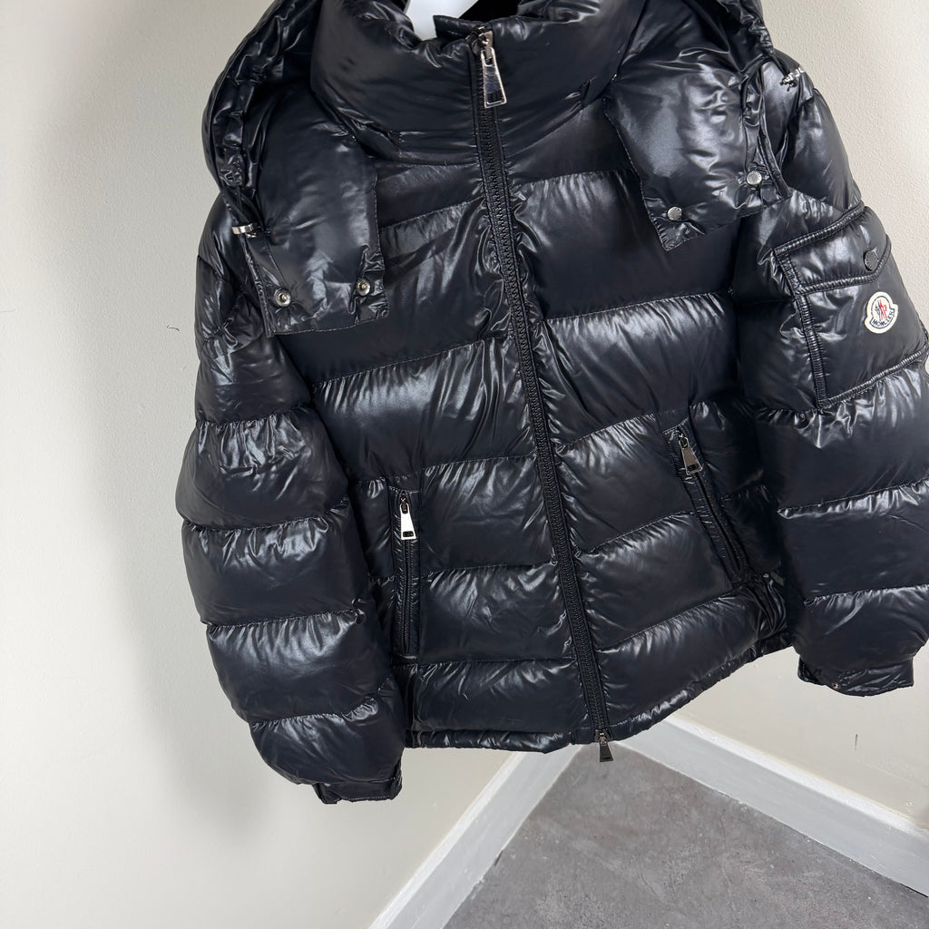 Moncler Maire Giubbotto Black Womens Jacket - Size 2 (Fit UK12 23.5’’)