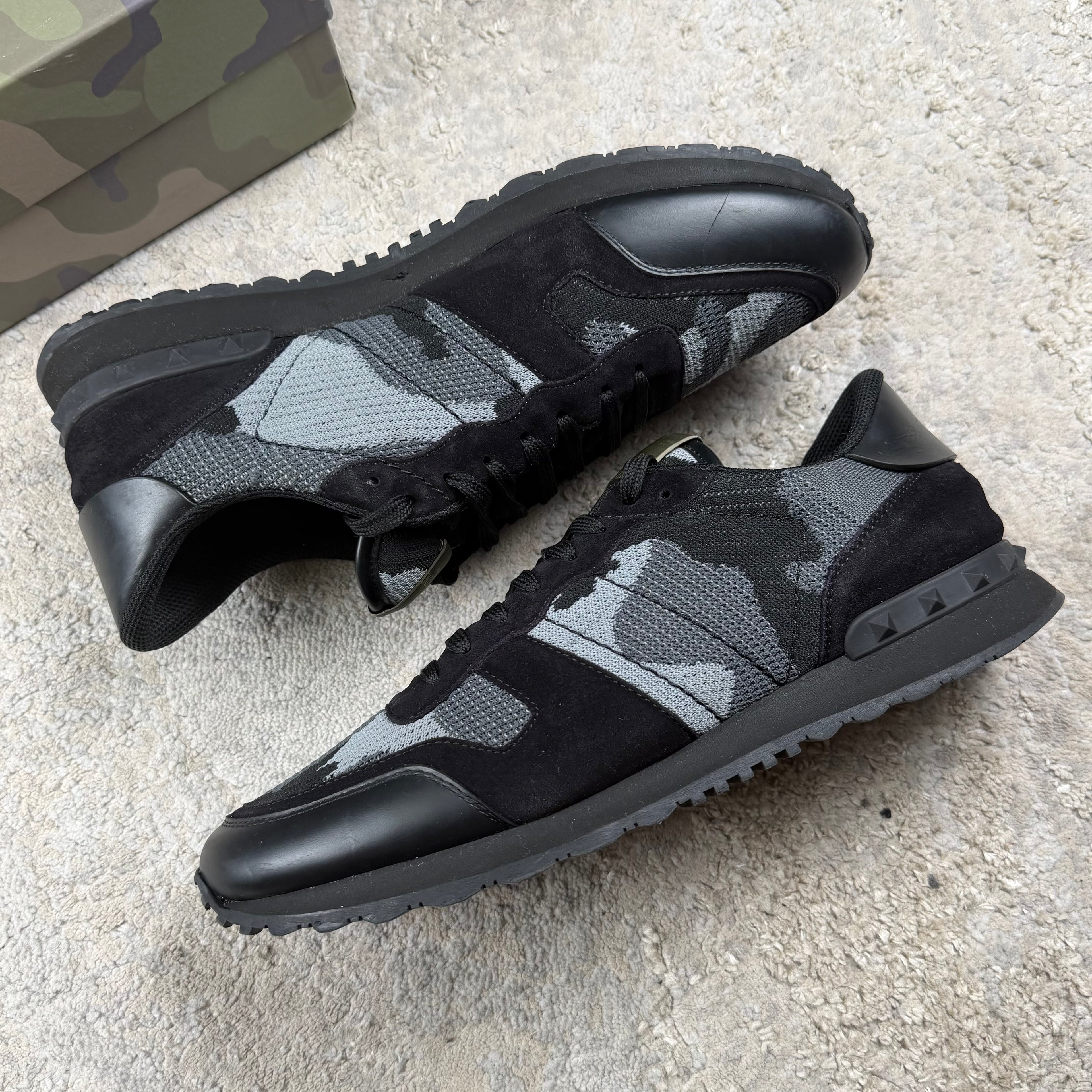 Valentino Garavani Black Camo Trainer’s - Fit 11/11.5UK