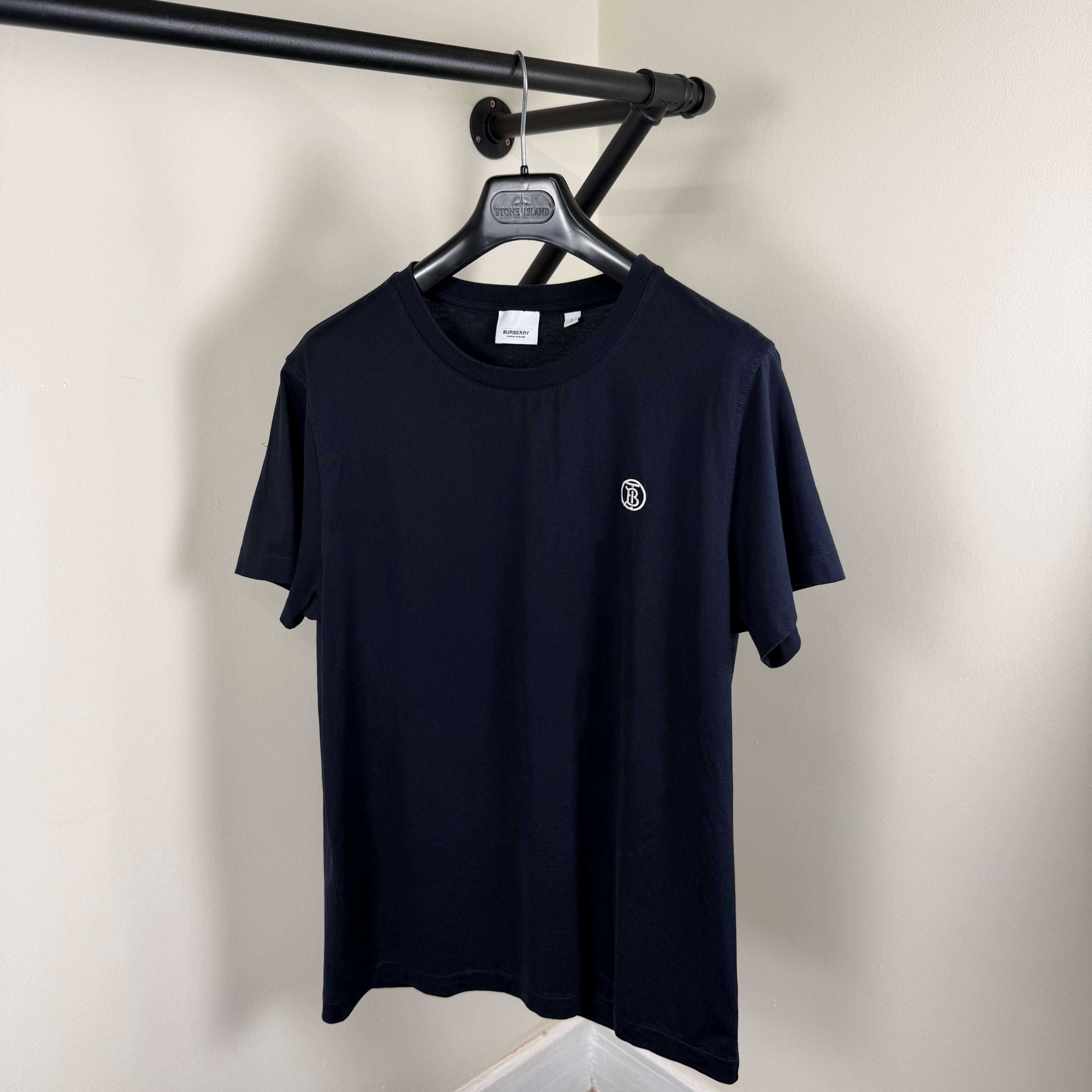 Burberry B logo Navy T-Shirt - Medium 20’’