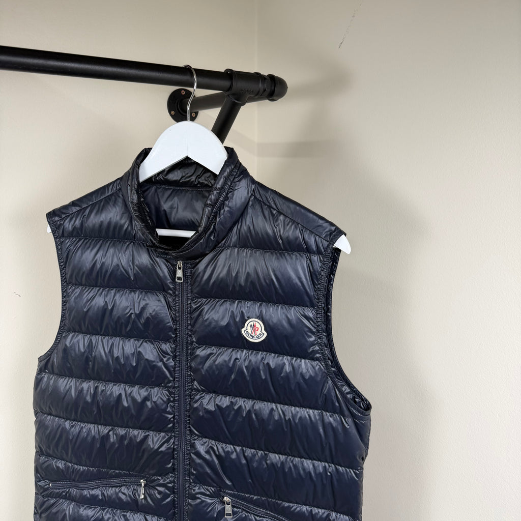 Moncler Navy GUI Gilet - 3 (Medium) 21.5’’