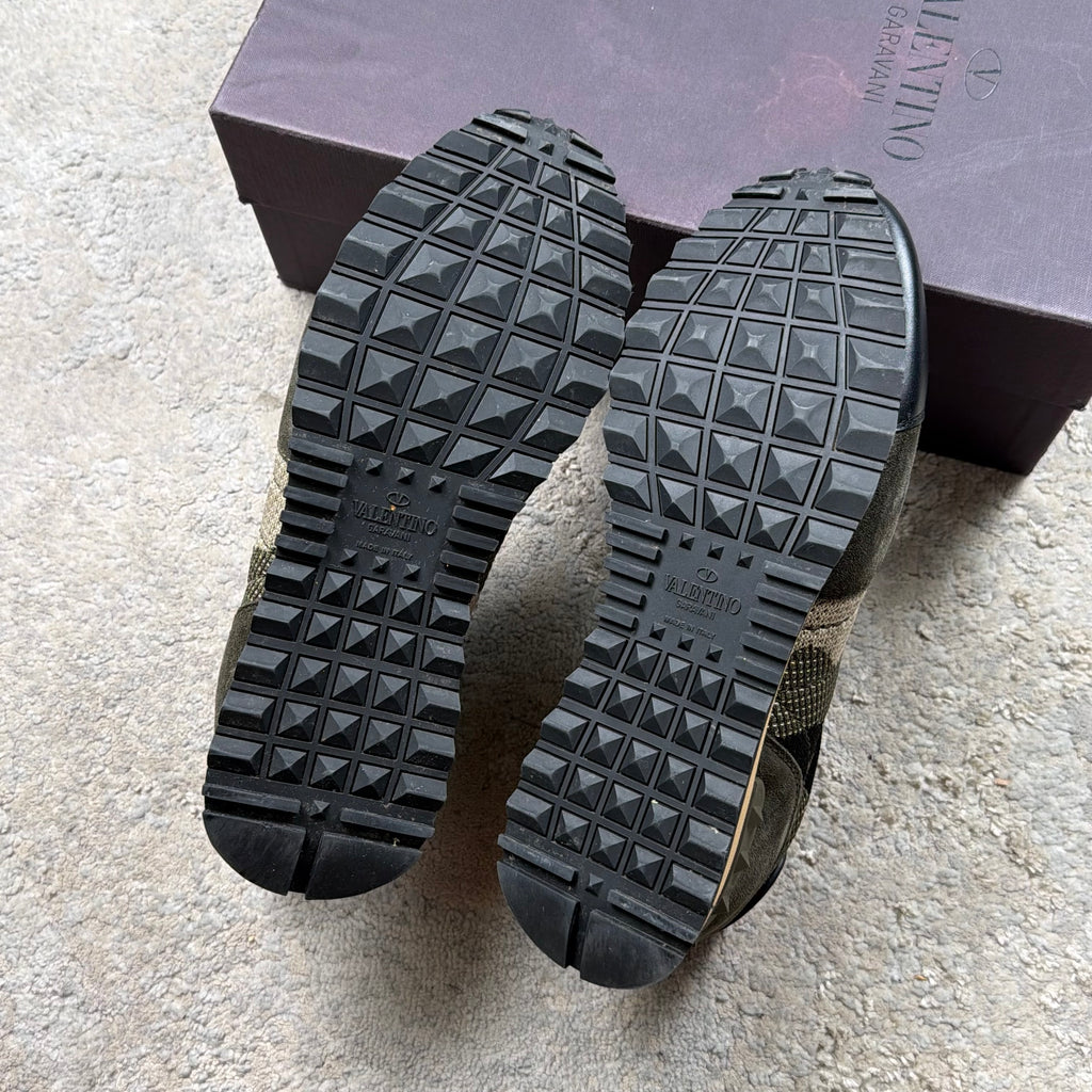 Valentino Garavani Green Camo Trainer’s - 7UK