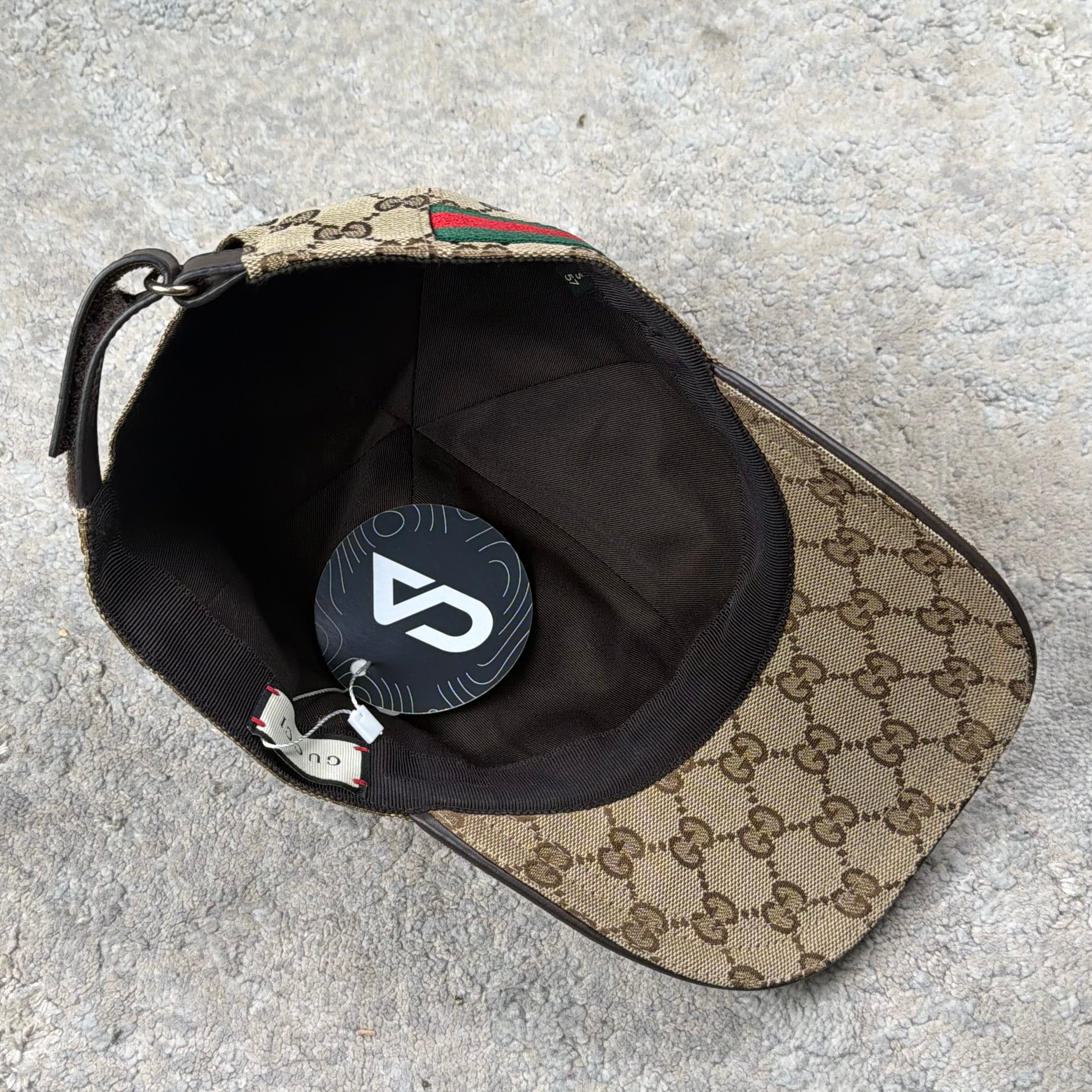 Gucci Biege Canvas Baseball Cap - Small (57cm)