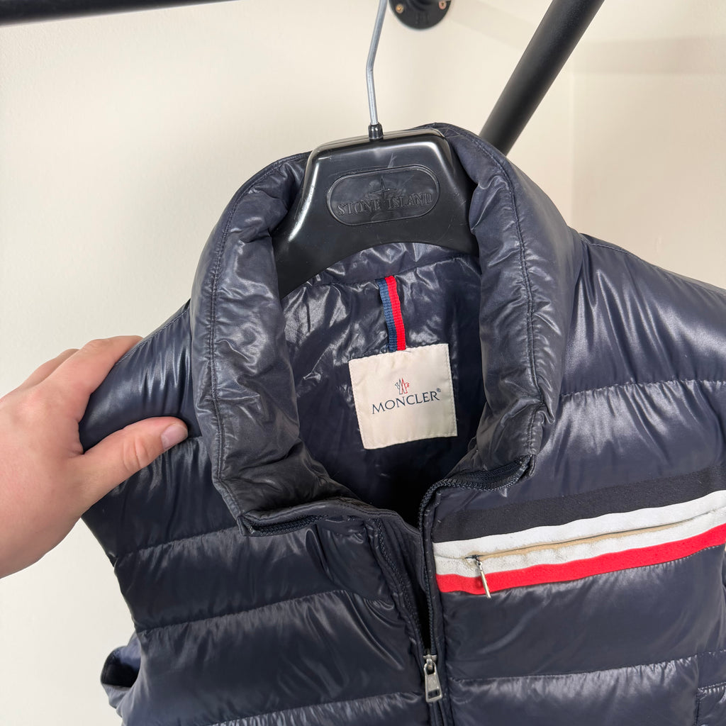 Moncler Parpaillon Navy Gilet - Small (2)