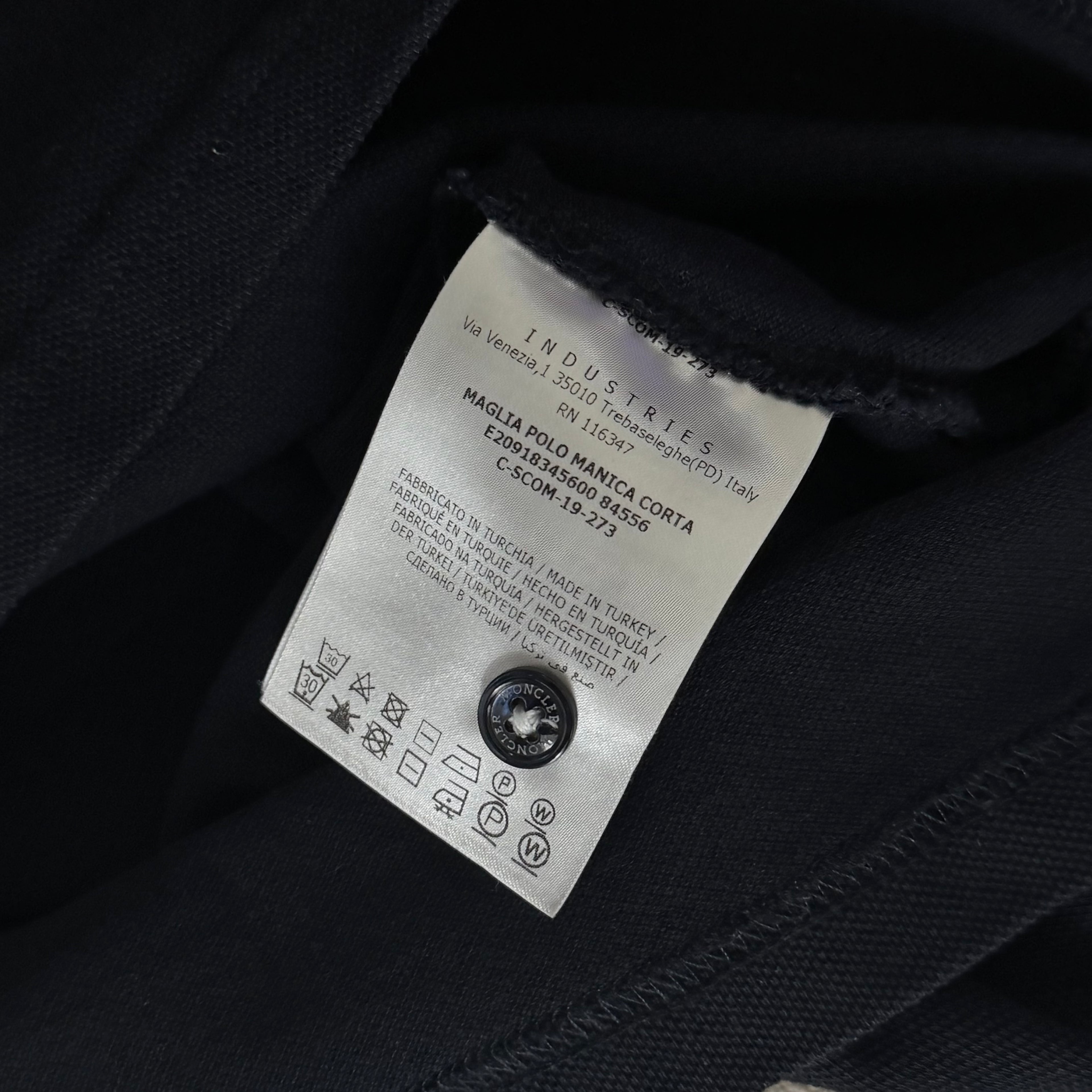 Moncler Navy Polo Shirt - XS 17.5’’