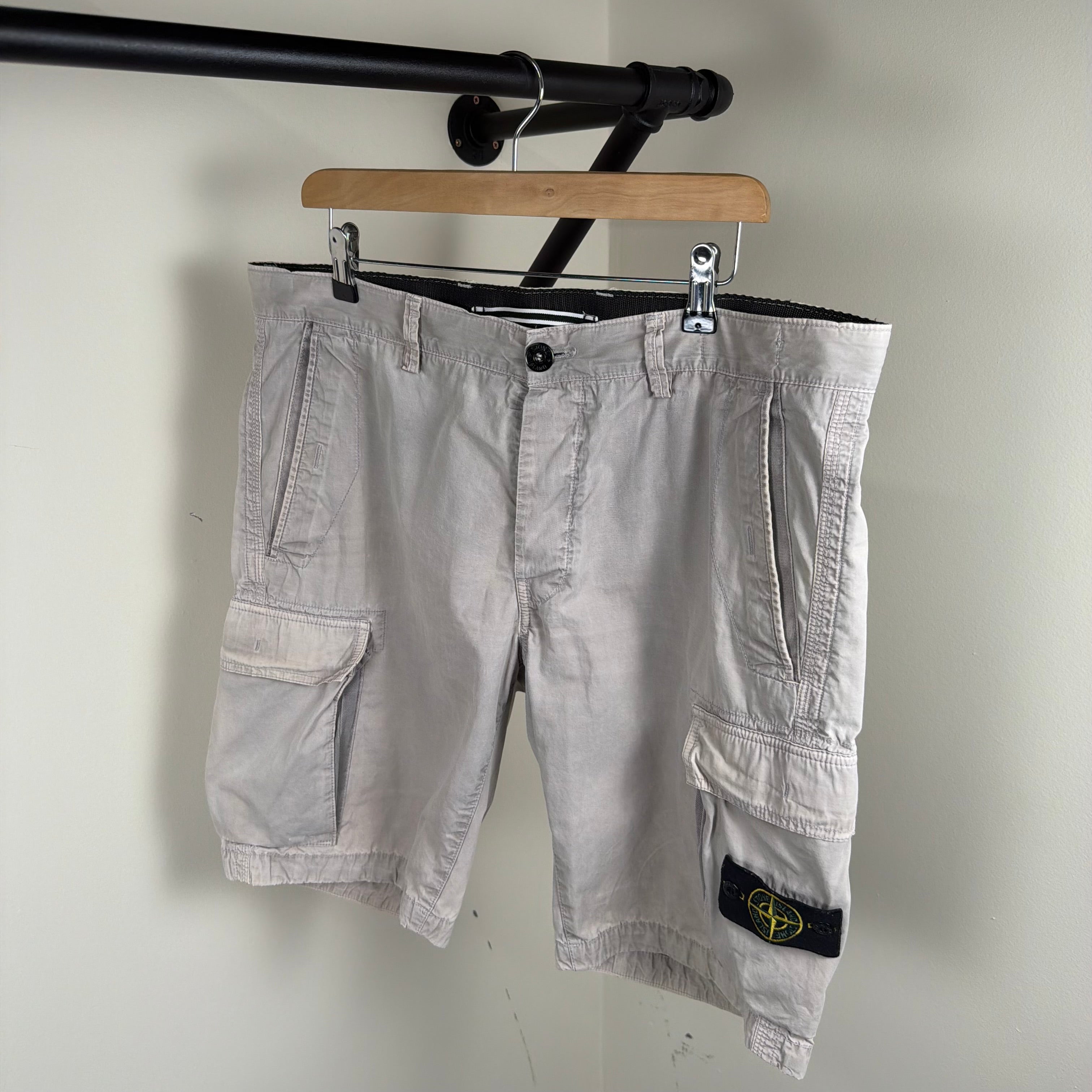 Stone Island Biege Cargo Shorts - 36W