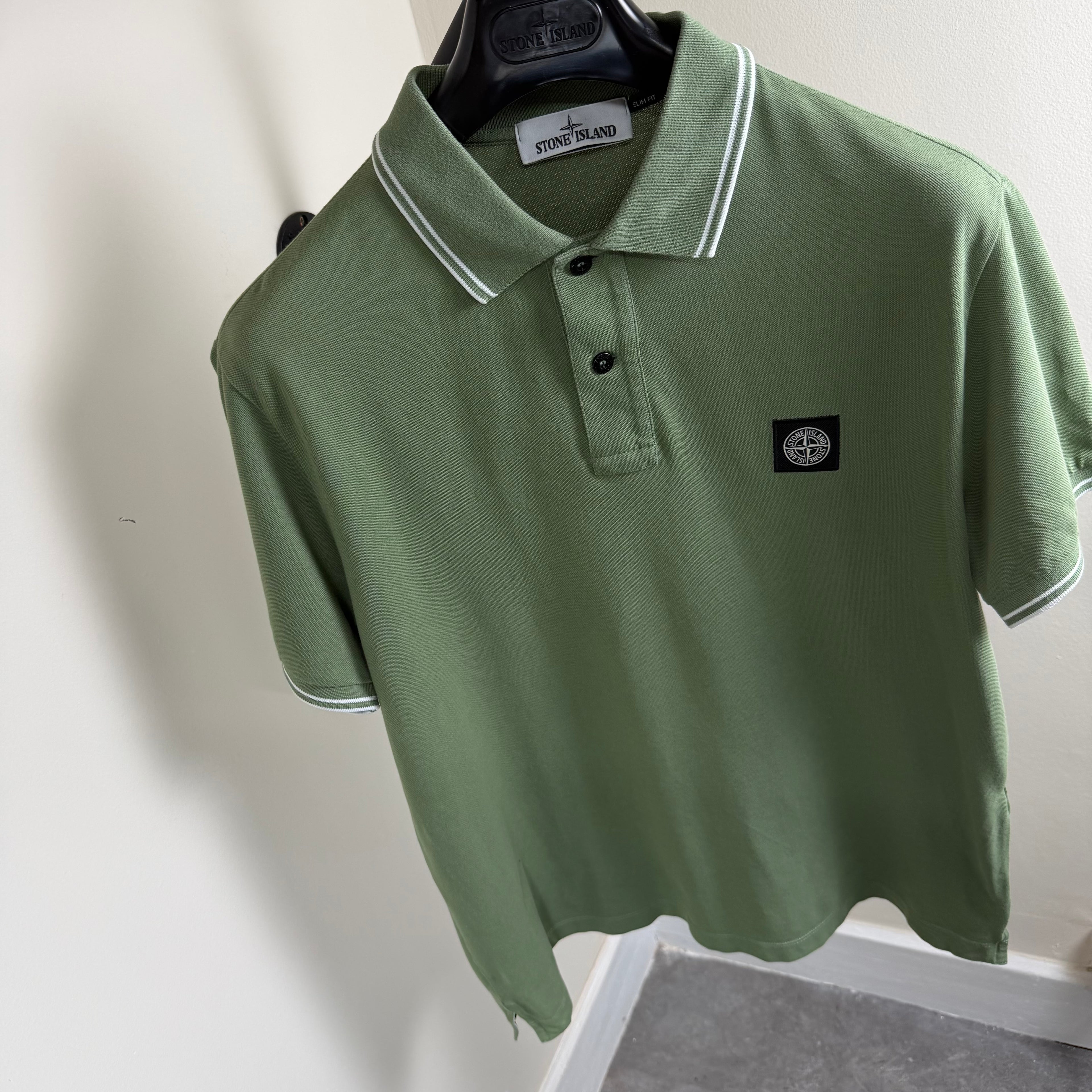 Stone Island Green Polo Shirt - XL Slim 22’’