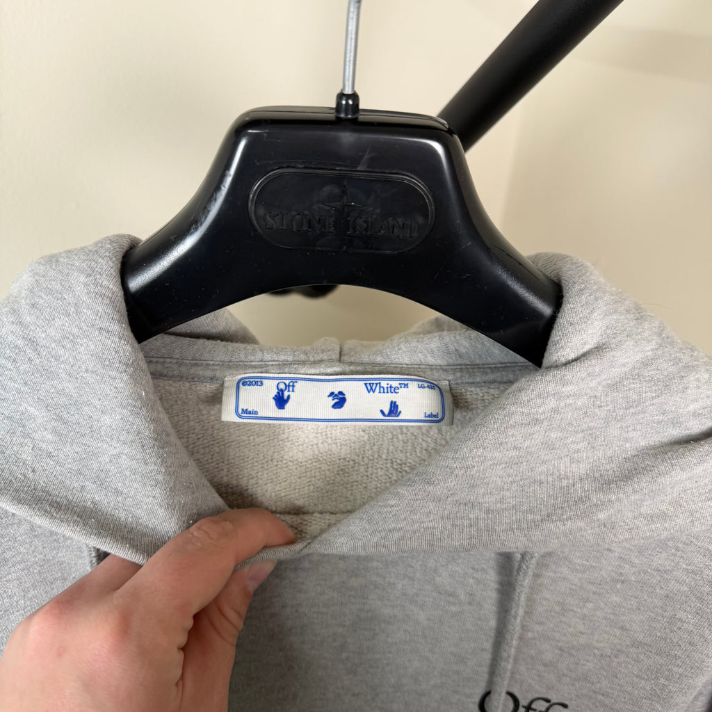 Off White Arrow Grey Hoodie - Medium 23’’