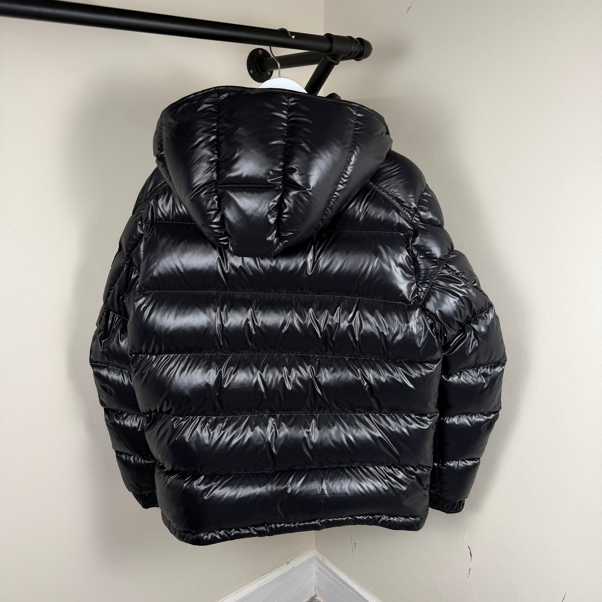 Moncler Maya Giubbotto Black Jacket - 4 (Large 23.5’’)