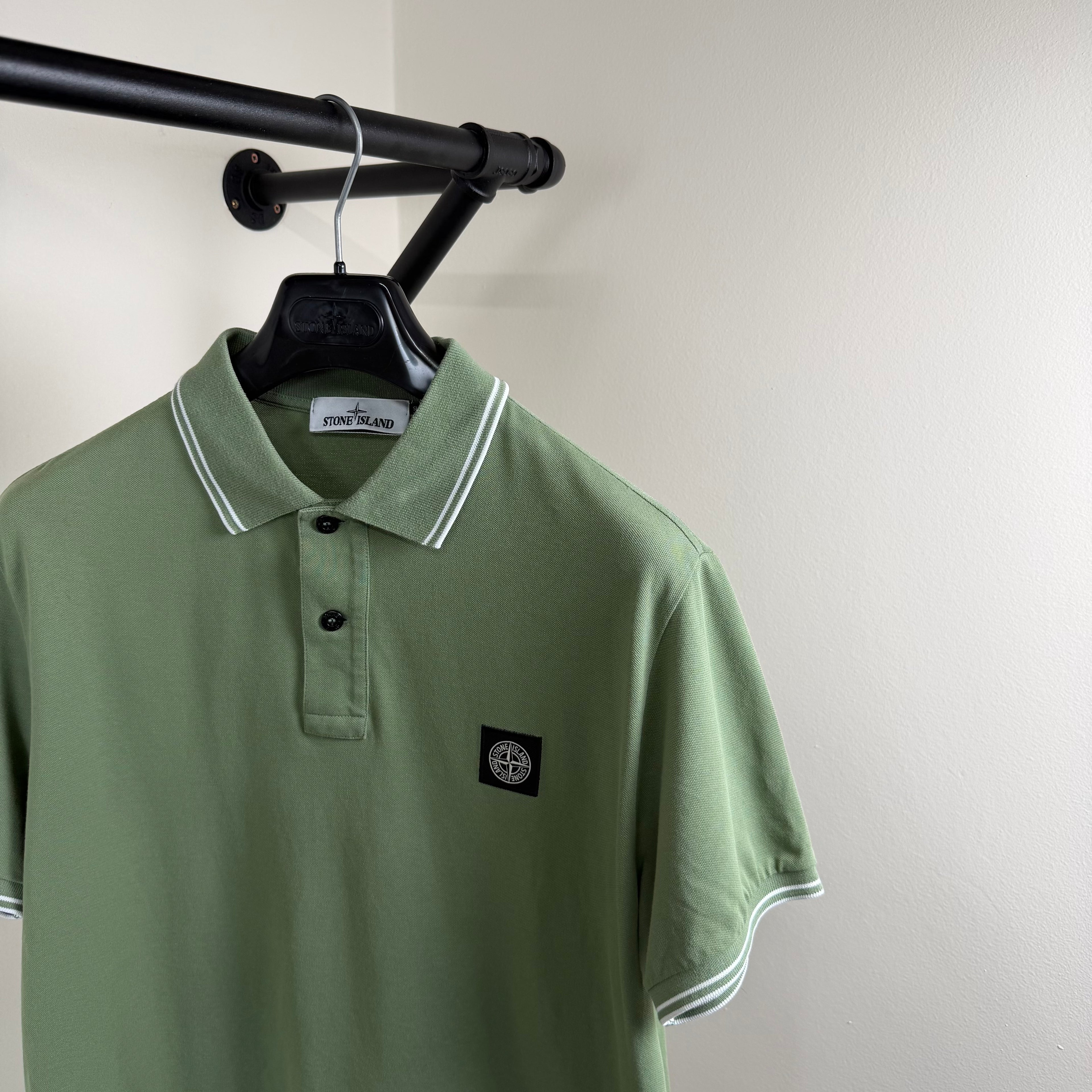 Stone Island Green Polo Shirt - XL Slim 22’’