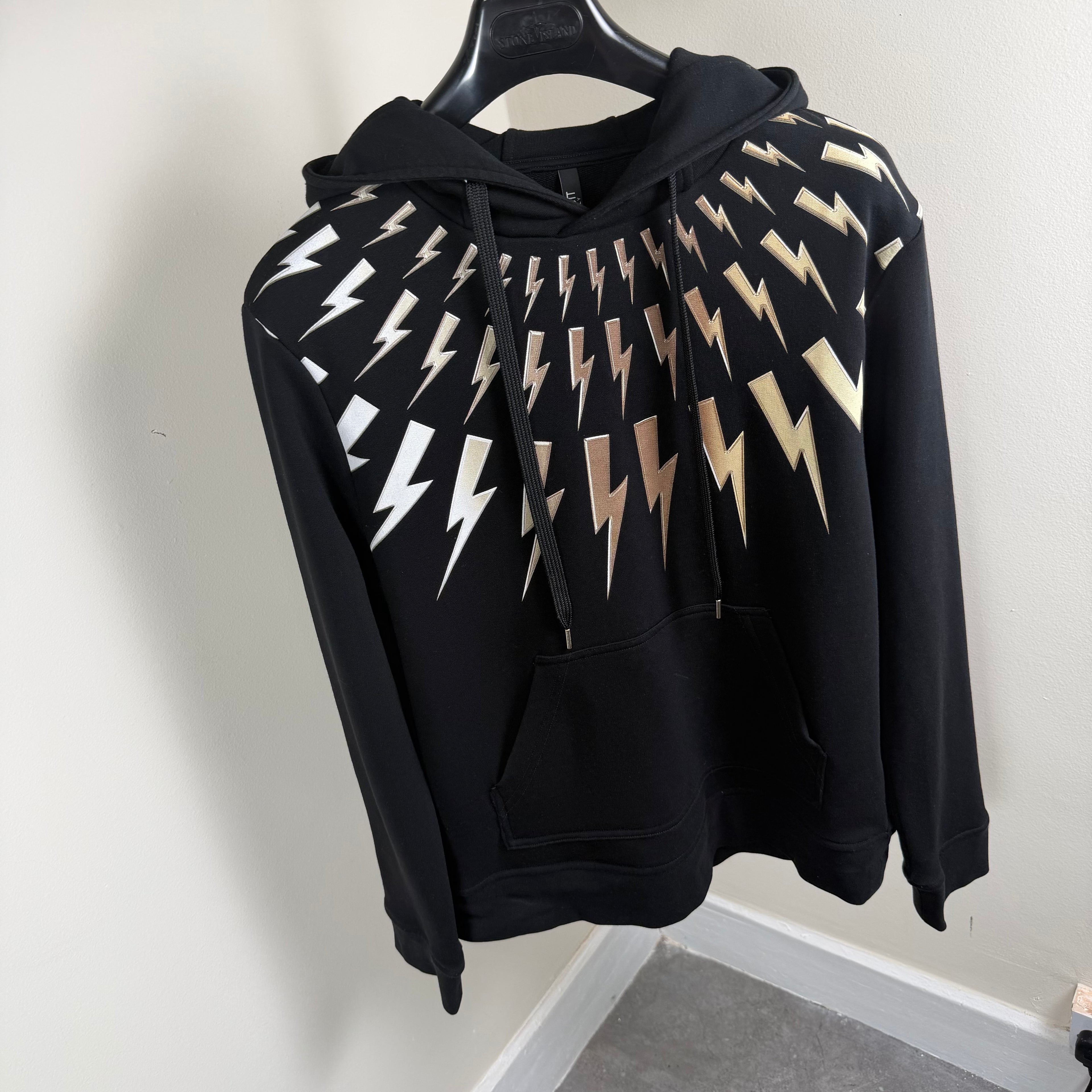 Neil Barrett Gradient Bolt Hoodie - Medium 21’’
