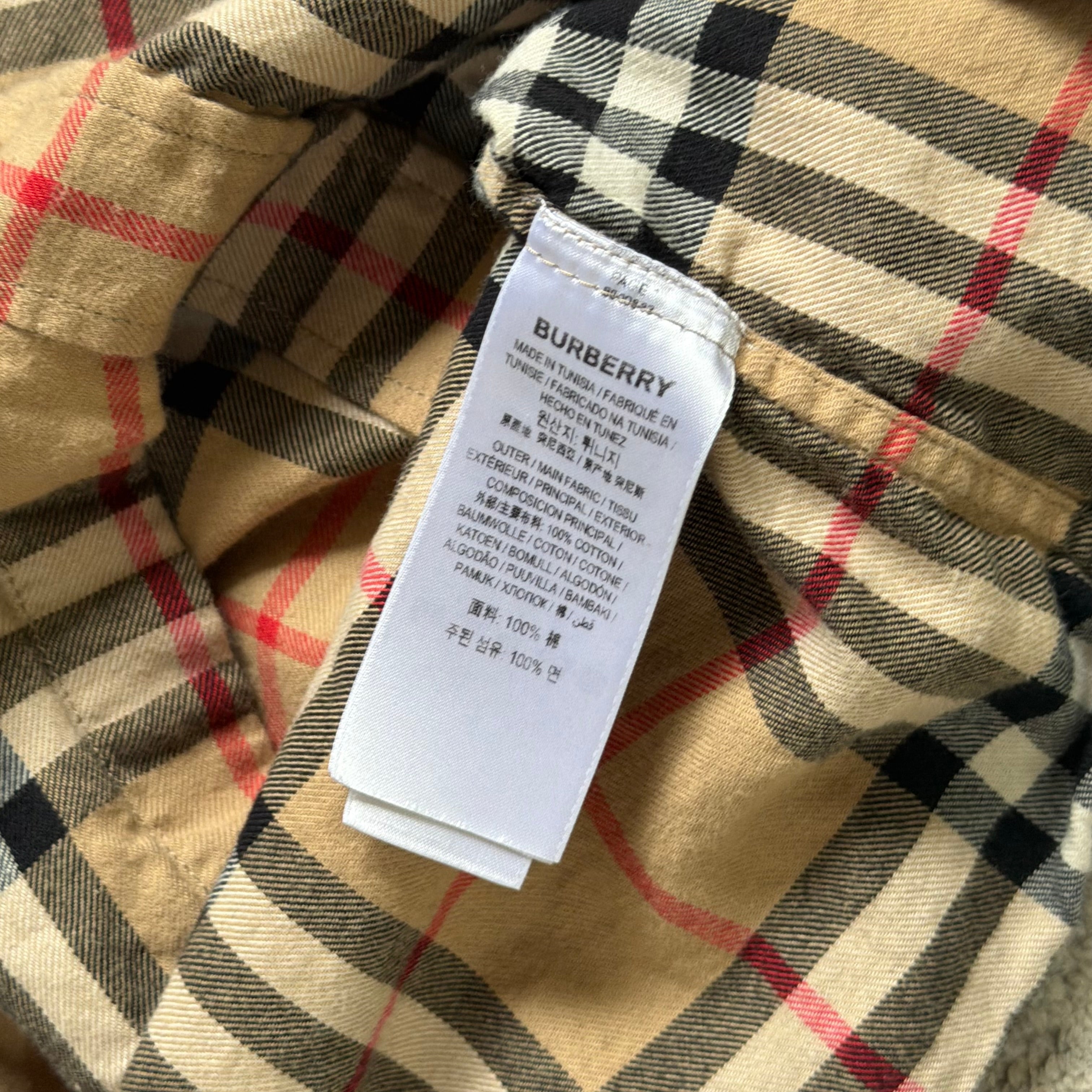 Burberry Nova Check Button Up Shirt - Medium 21.5’’