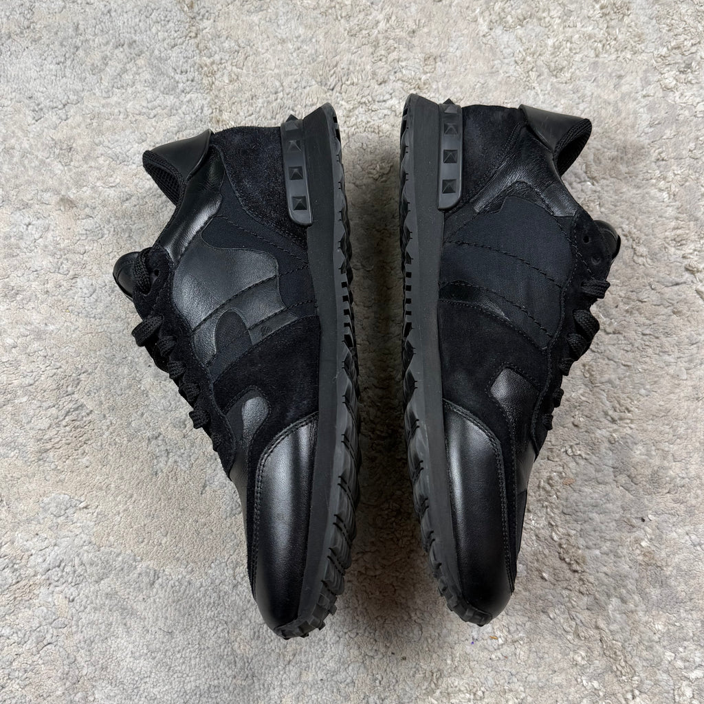 Valentino Garavani Triple Black Rockrunner Trainer’s - 8UK