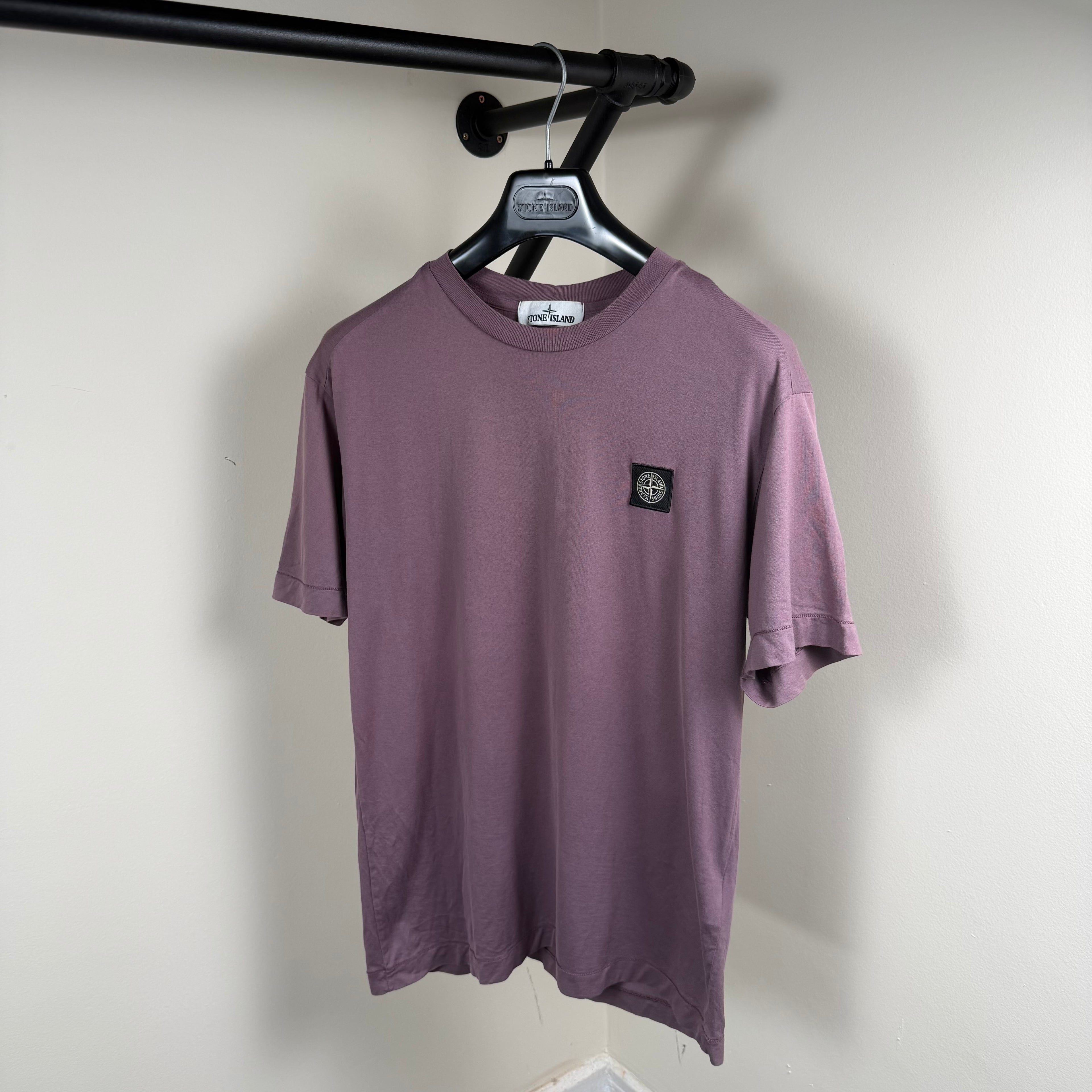 Stone Island Compass Maroon T-Shirt - Medium 19.5’’