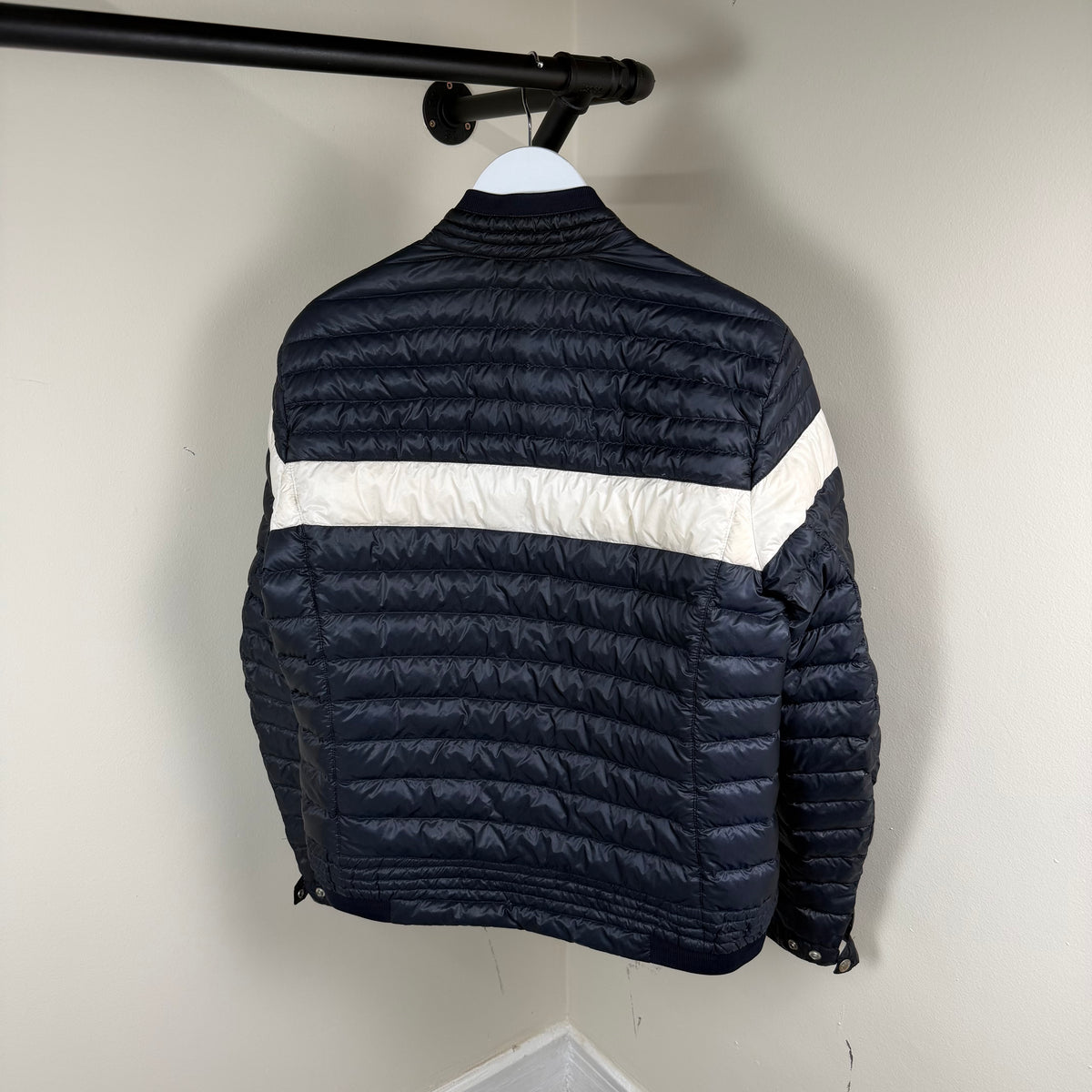 Moncler Foret Giubbotto Navy Jacket - Fits M 21.5’’ (Size 4)