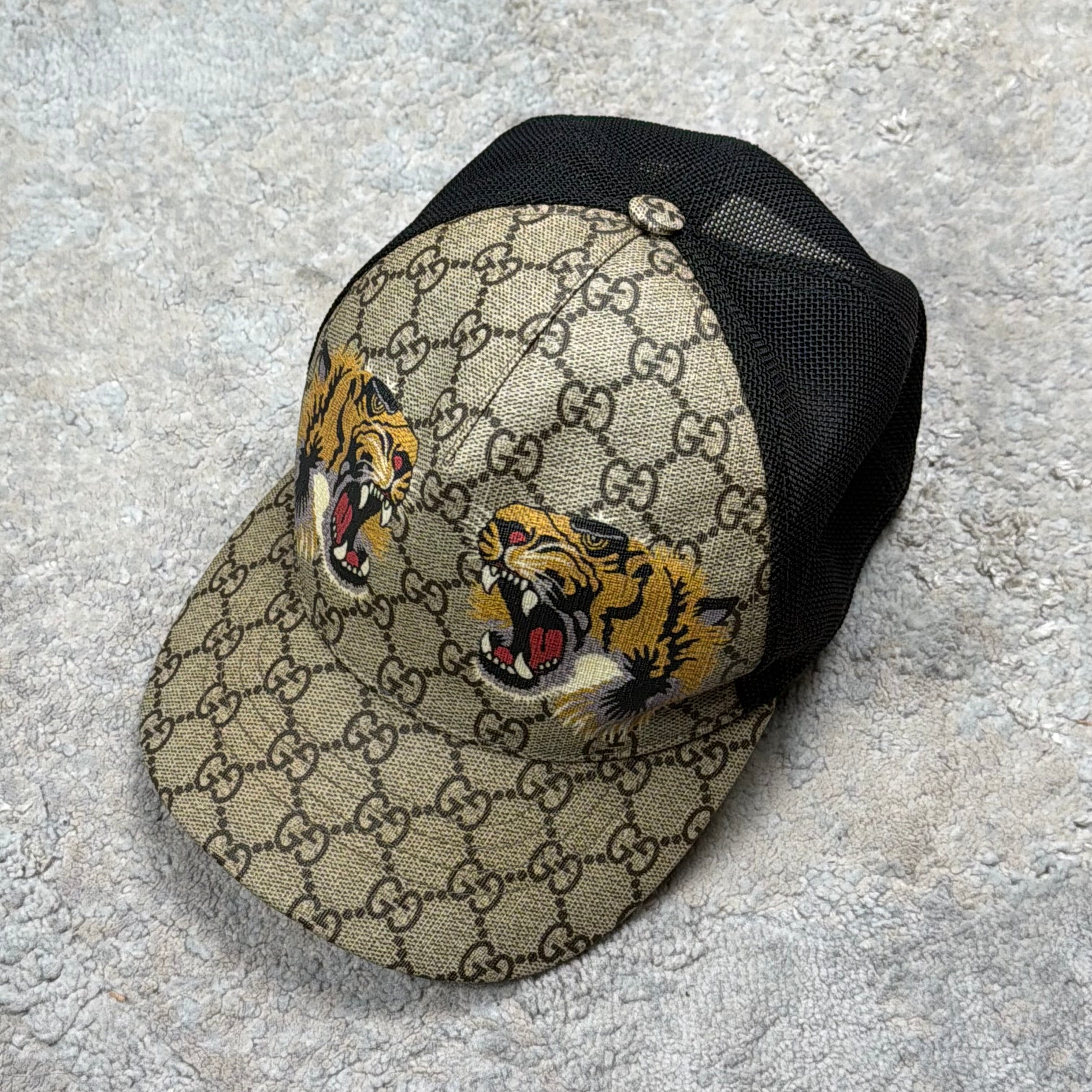 Gucci Tiger Canvas GG Cap - Small (57cm)