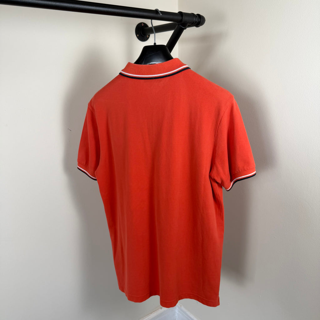 Prada Orange Short Sleeve Polo Shirt - Large 20.5’’
