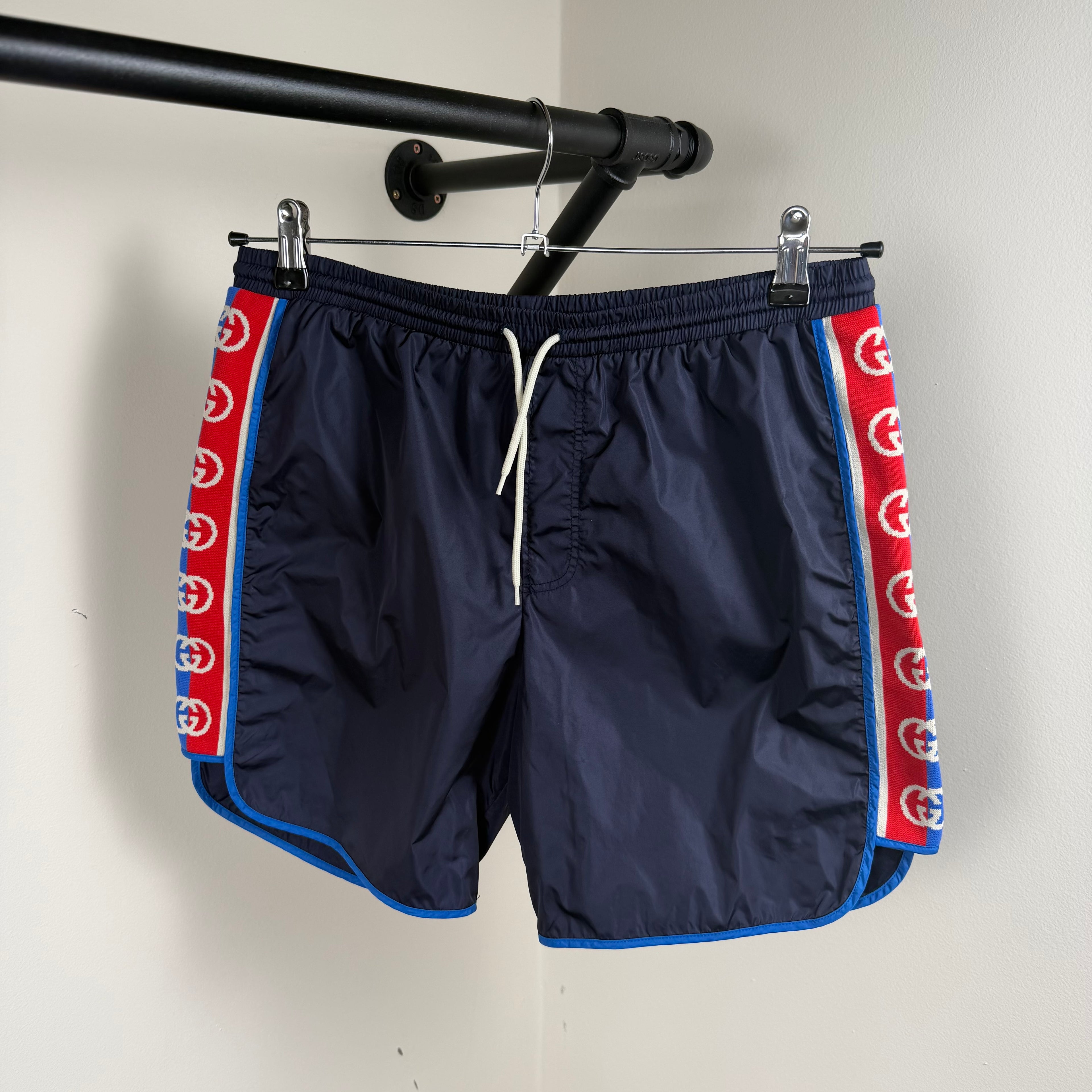 Gucci GG Dark Blue Swimming Shorts - Small (32w)