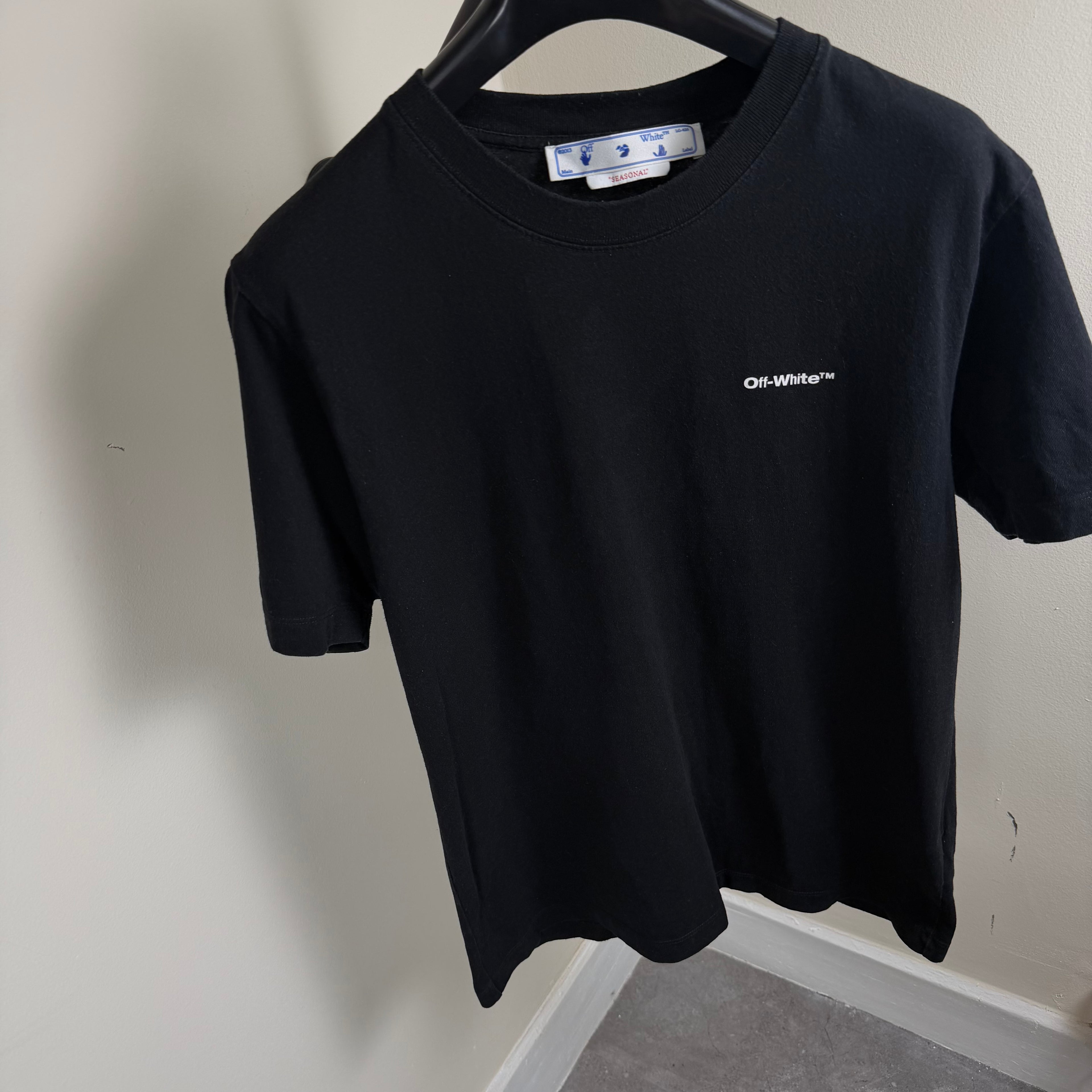 Off White Black Scribble T-Shirt - Large 20.5’’