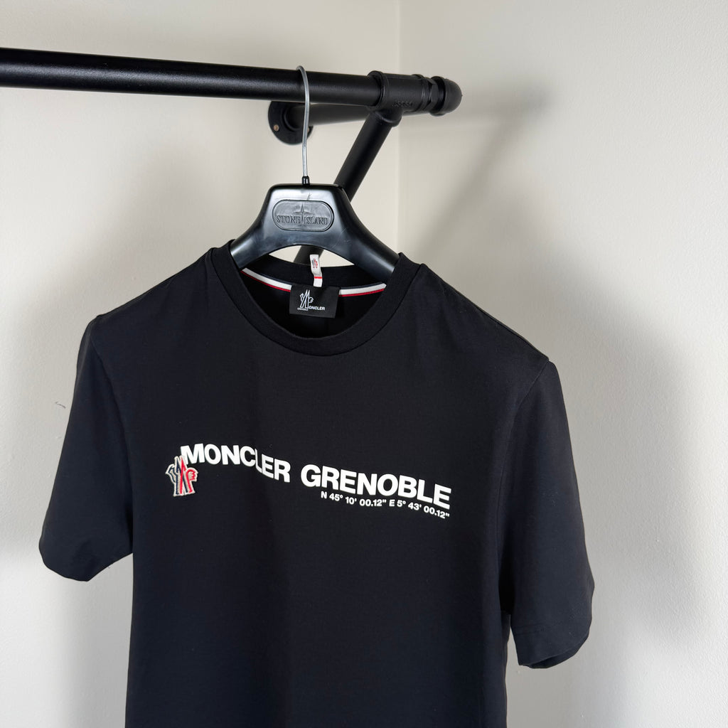 Moncler Black Grenoble T-Shirt - Medium 19.5’’