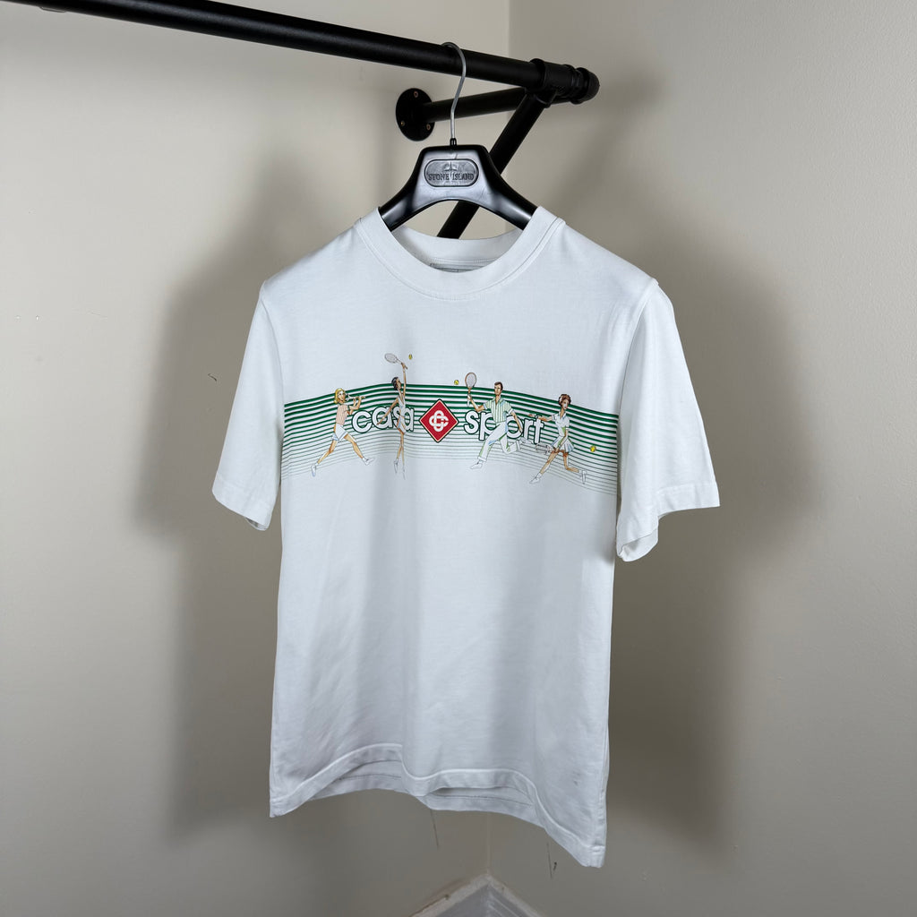 Casablanca White Sport T-Shirt - Small 20’’