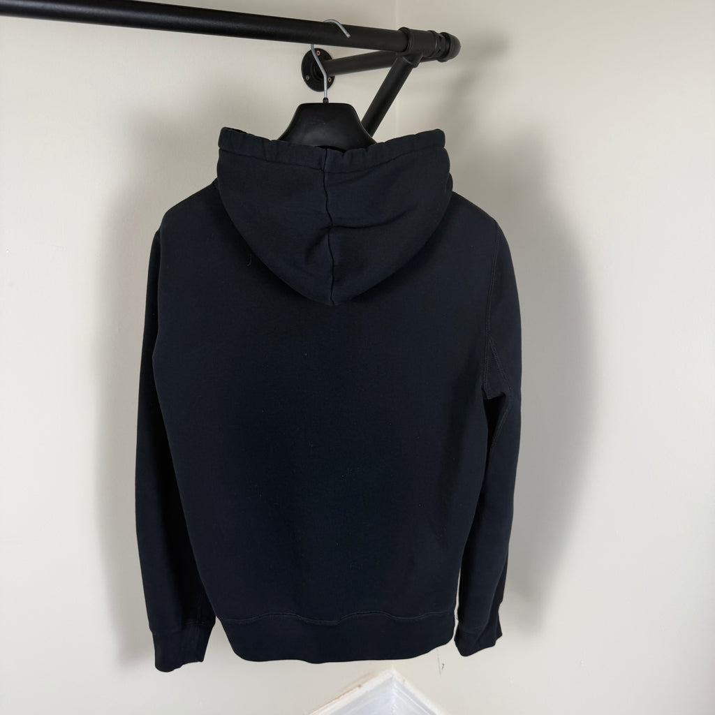 Burberry Navy Check Hood Hoodie - Medium 22.5’’