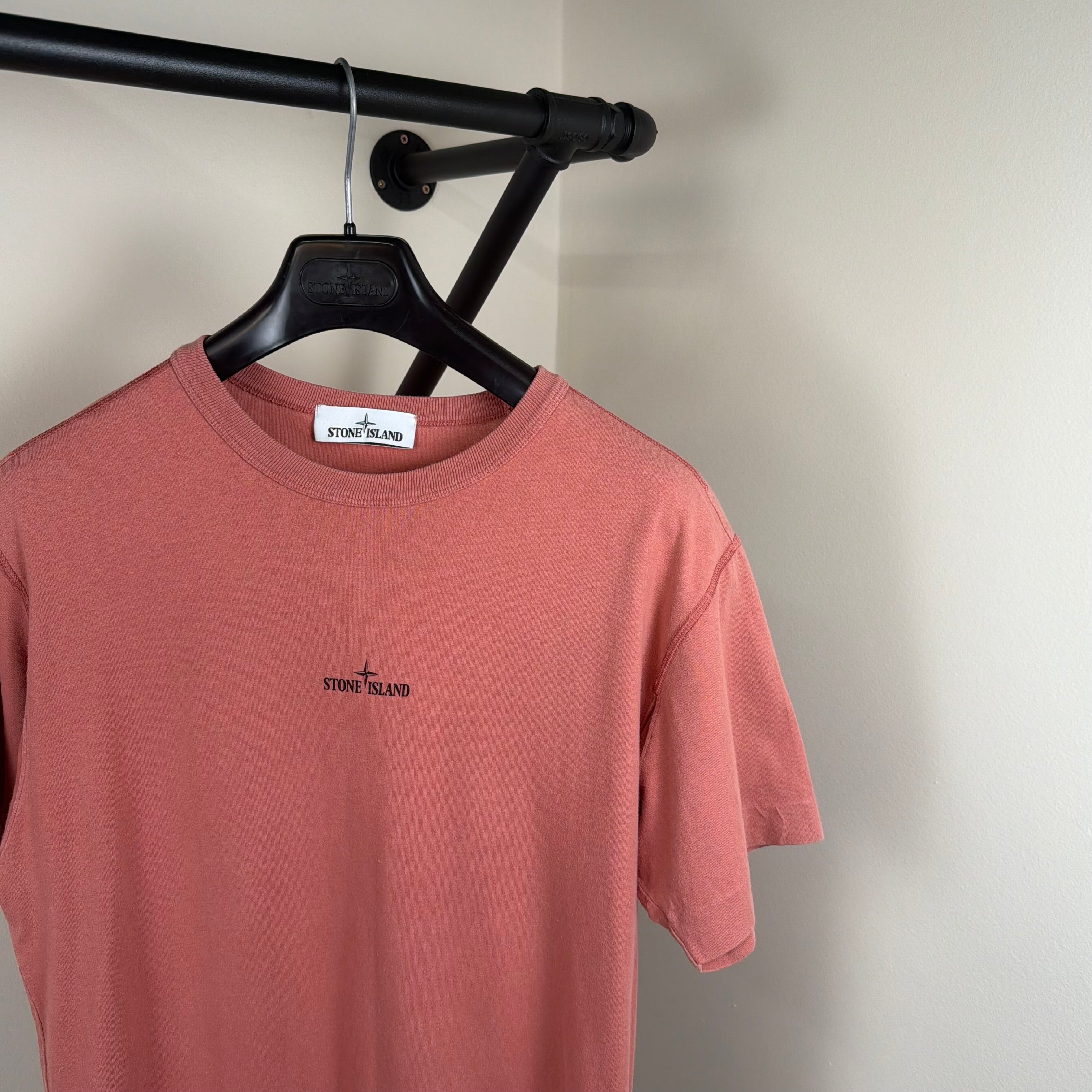Stone Island Red Graphic T-Shirt - Medium 19.5’’