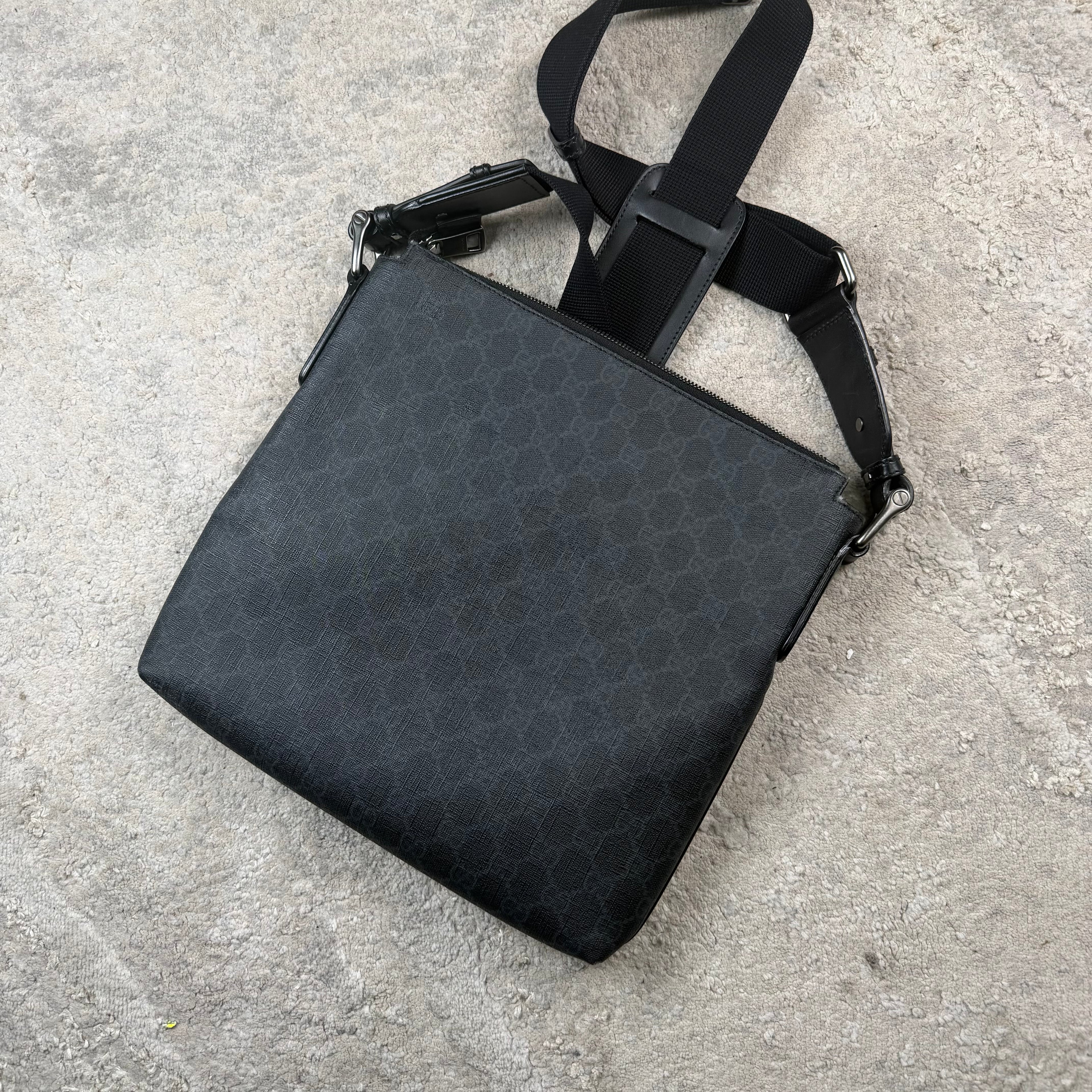 Gucci GG Grey Messenger Bag - Larger Model