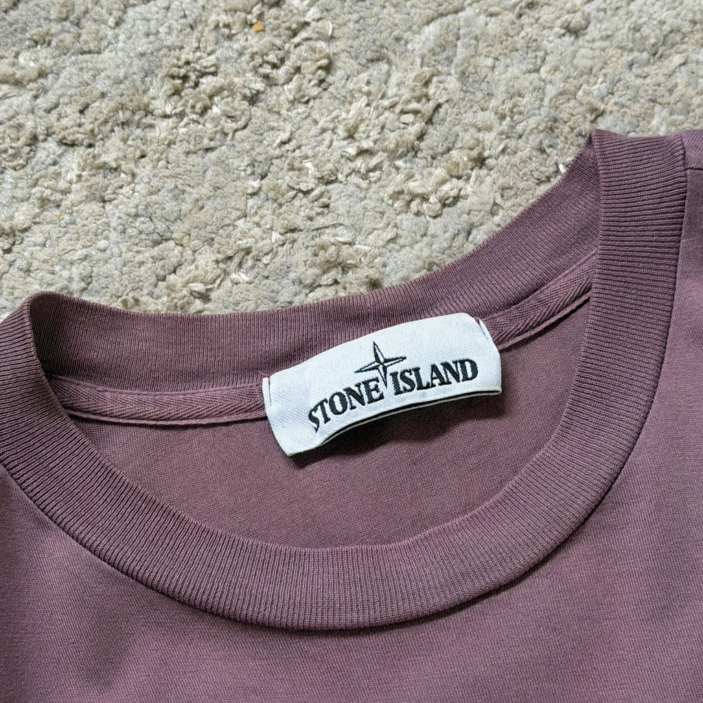 Stone Island Compass Maroon T-Shirt - Medium 19.5’’