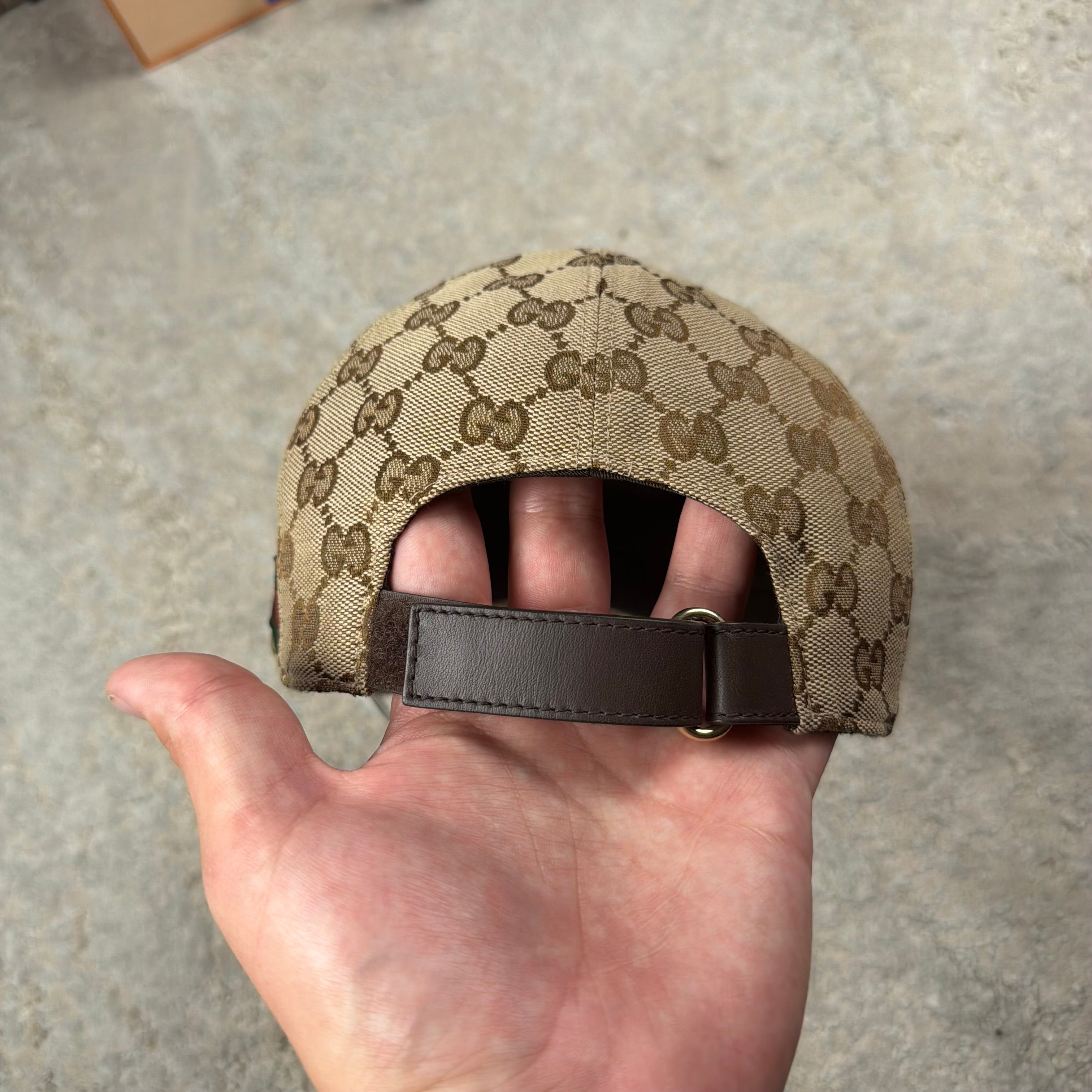 Gucci Biege Canvas Baseball Cap - Small (57cm)