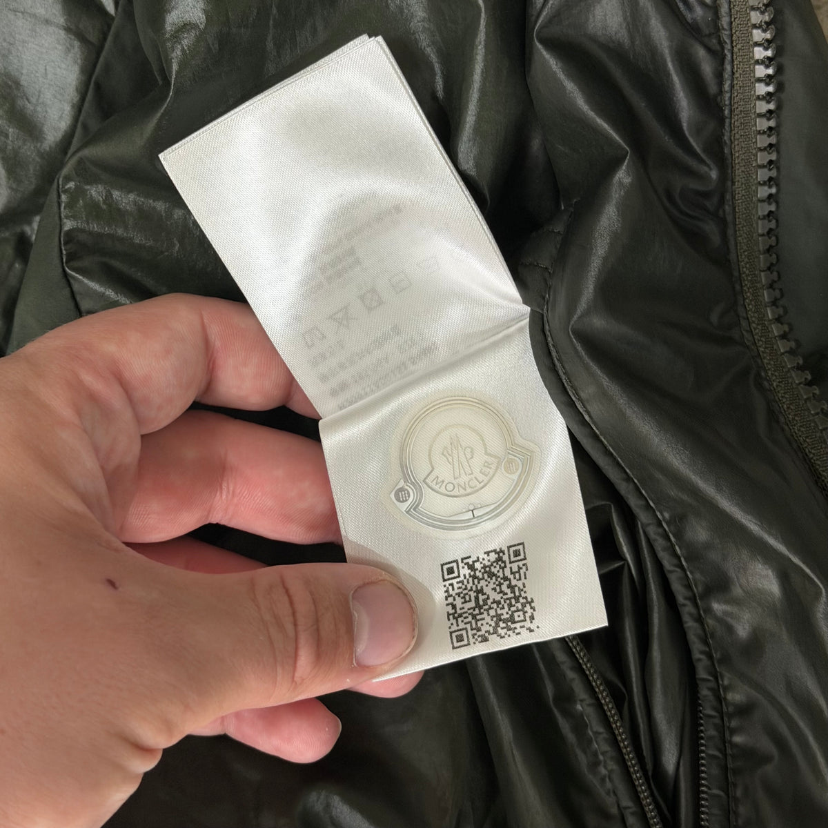 Moncler Cardamine Khaki Hooded Gilet - Size 5 (XL 25’’)
