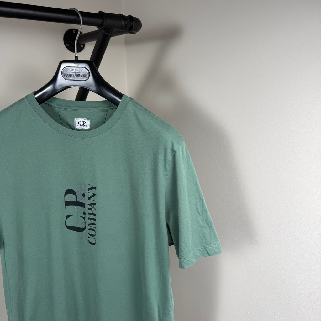 C.P Company Green Graphic T-Shirt - Medium 19.5’’