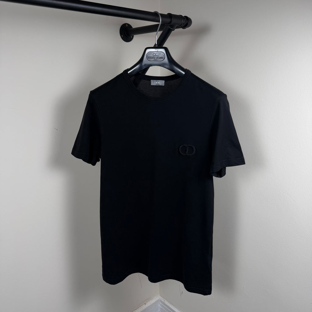 Dior CD Black T-Shirt - Small 18.5’’