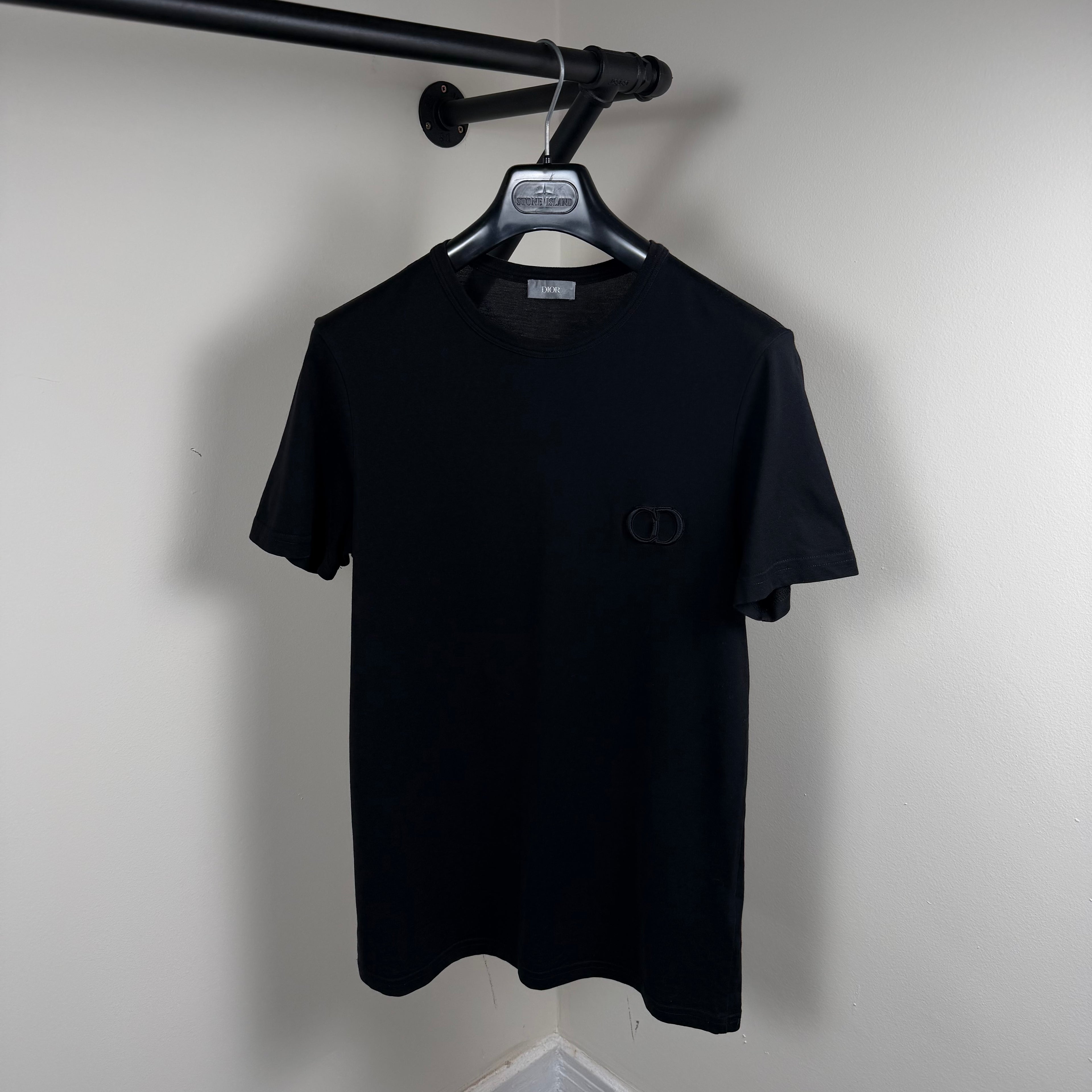 Dior CD Black T-Shirt - Small 18.5’’