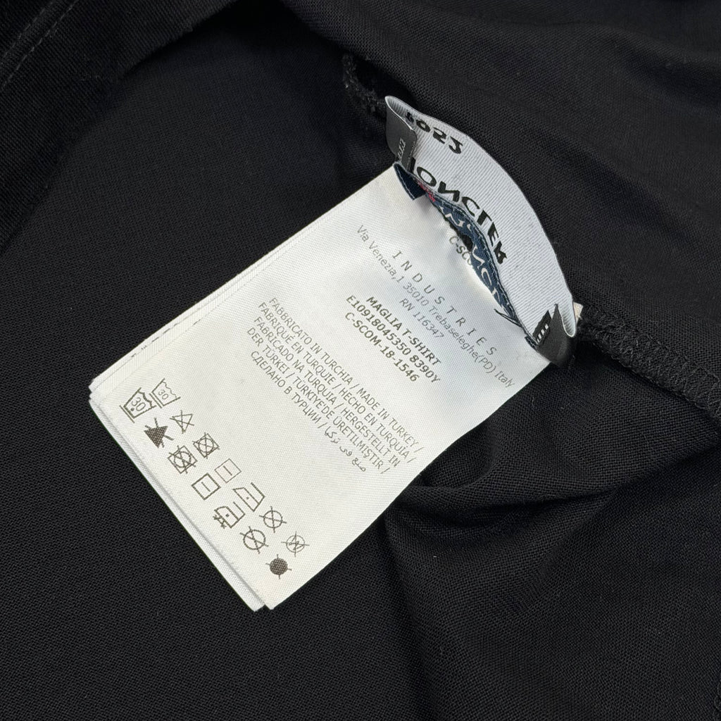 Moncler Black Graphic T-Shirt - Medium 21.5’’